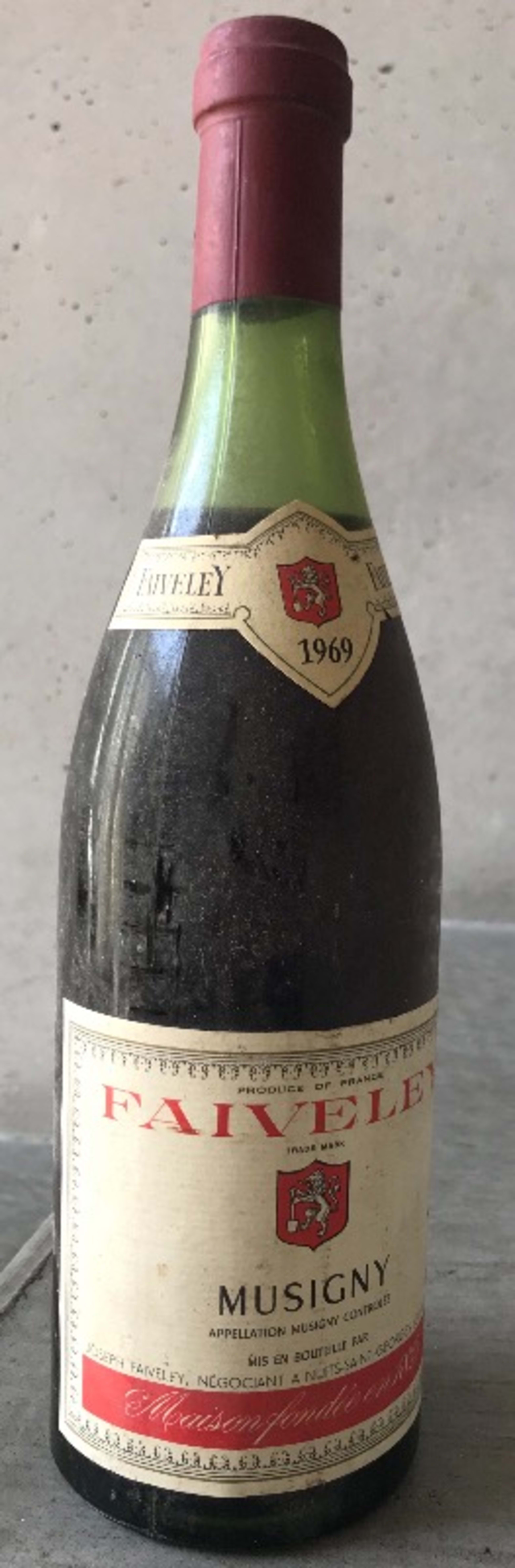 Musigny, Grand Cru, Faiveley, 1969
