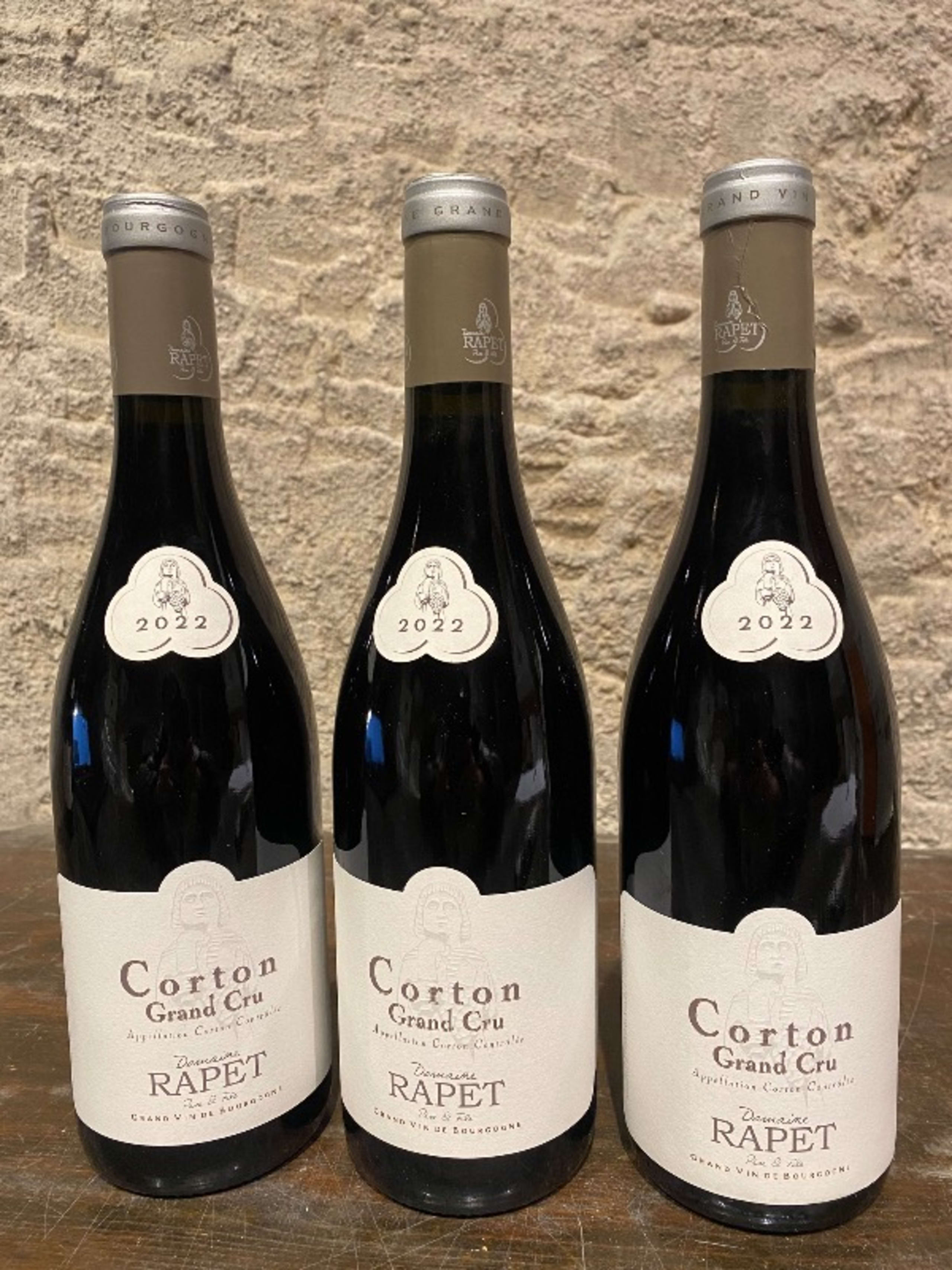 3 x Corton, Grand Cru, domaine Rapet, 2022