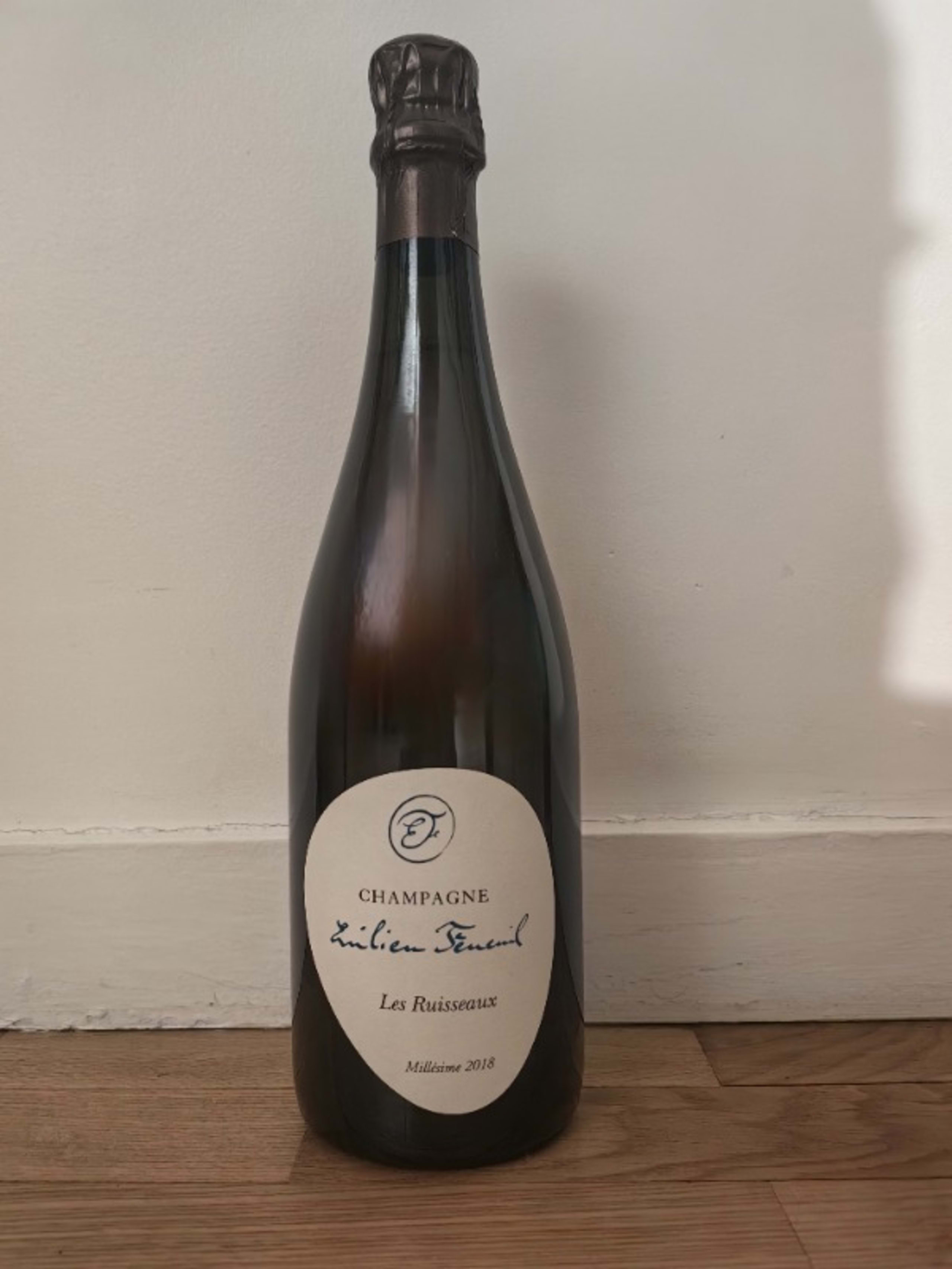 'Les Ruisseaux' Blanc de Noirs Premier Cru, Emilien Feneuil, Champagne, 2018