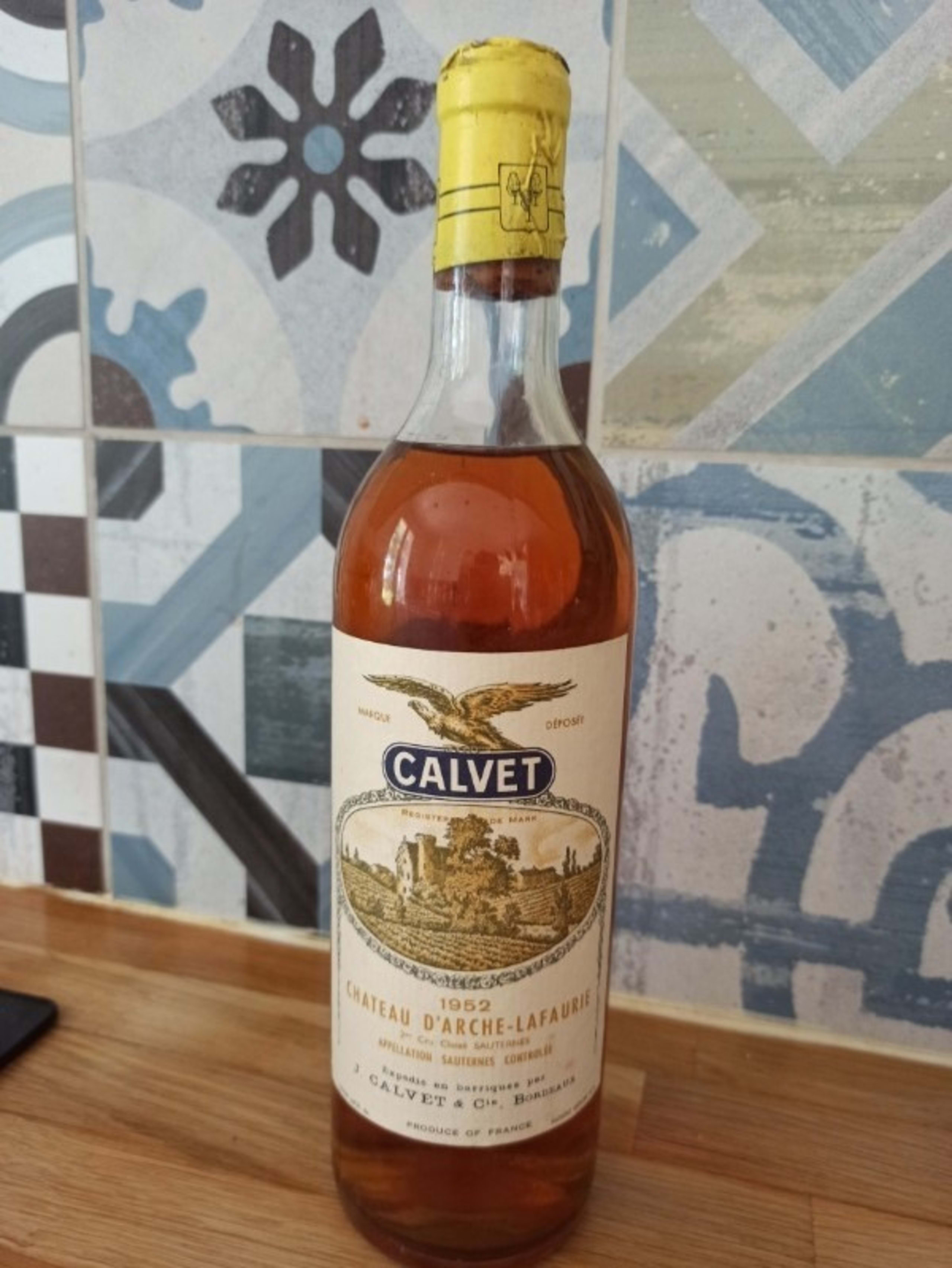 Château d'Arches lafaurie, Sauternes, 1952