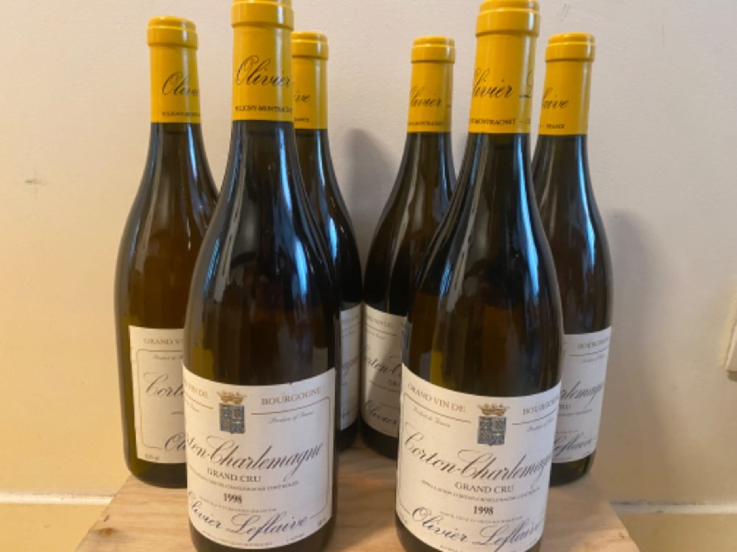 6 x Corton-Charlemagne, Grand Cru, Olivier Leflaive, 1998