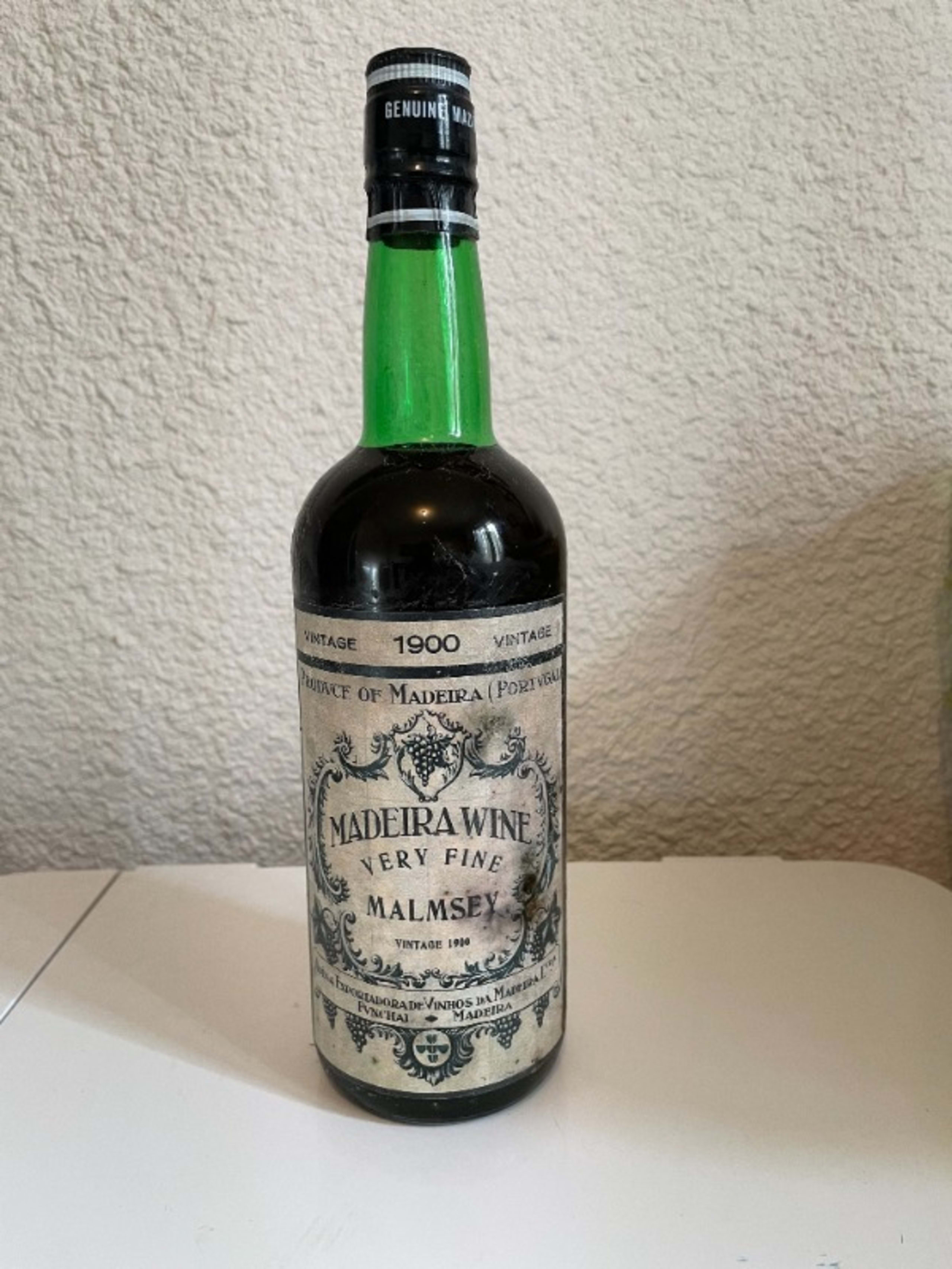 MADEIRA WINE VERY FINE, MALMSEY MADEIRA, Porto, 1900