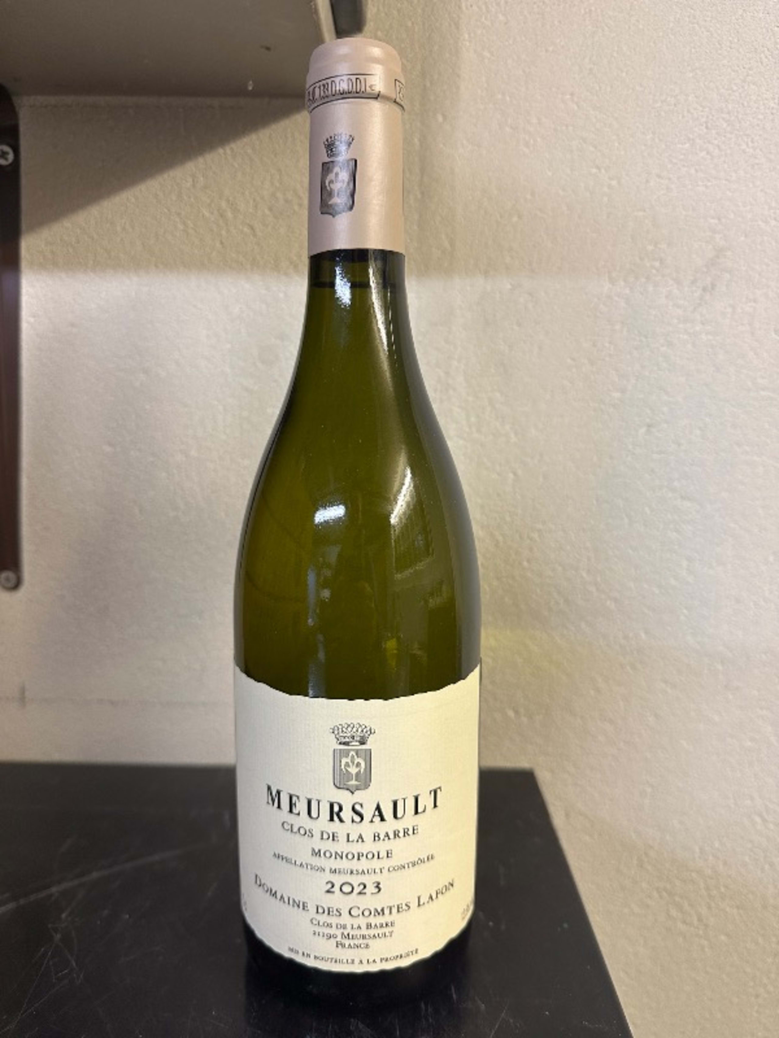 Meursault, Clos de la barre Monopole, Domaine des Comtes Lafon, 2023