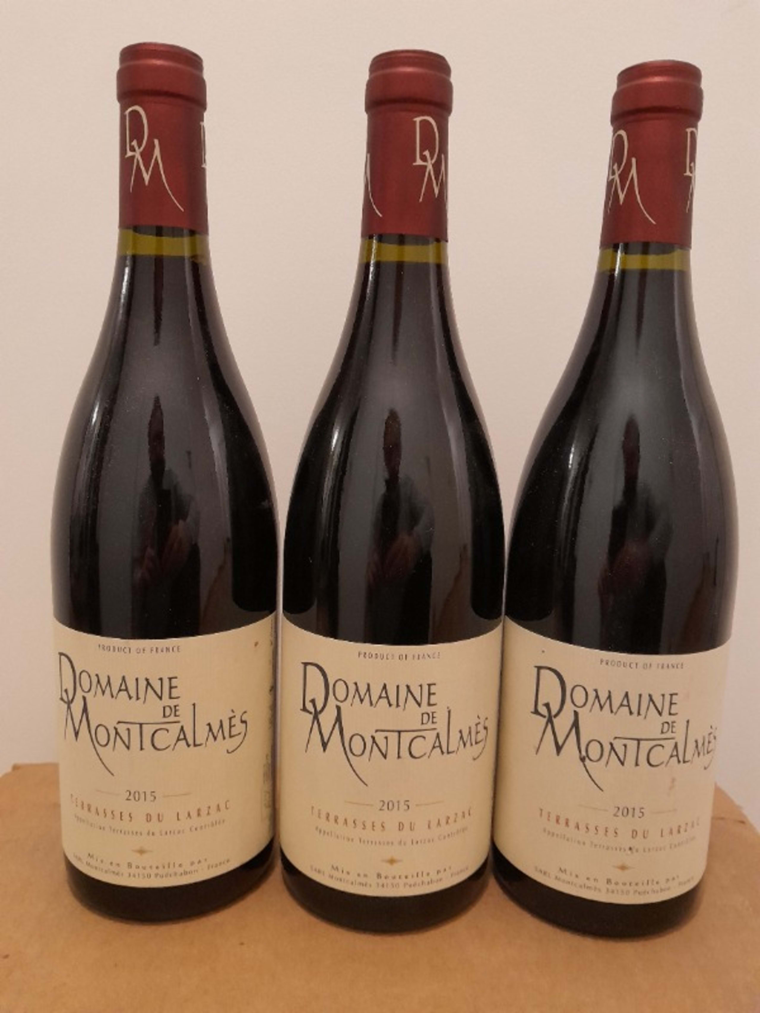 3 x Domaine de Montcalmès, Coteaux-du-Languedoc Terrasses-Du-Larzac, 2015