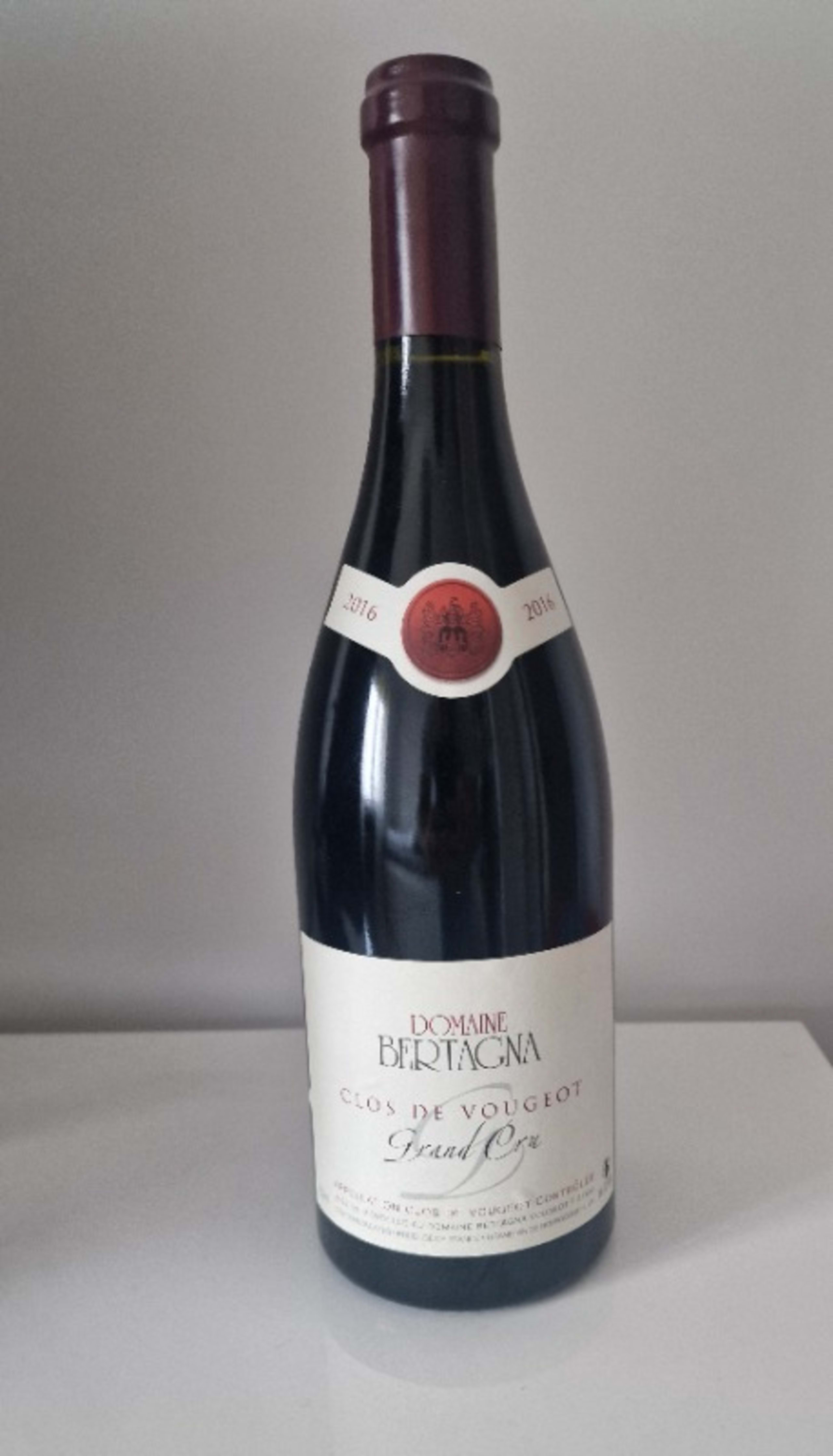 Clos de Vougeot, Grand Cru, domaine Bertagna, 2016