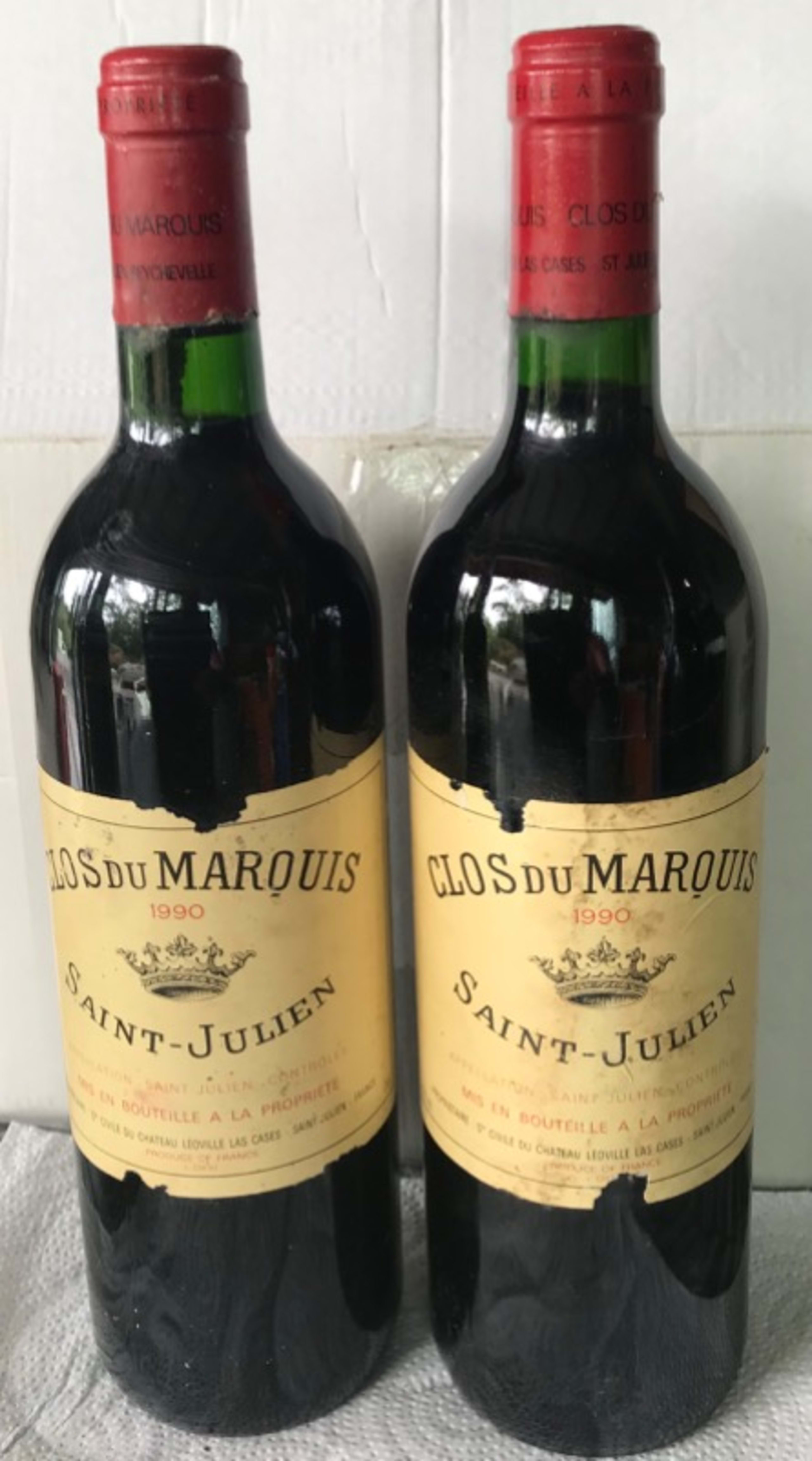 2 x Clos du Marquis, Saint-Julien, 1990
