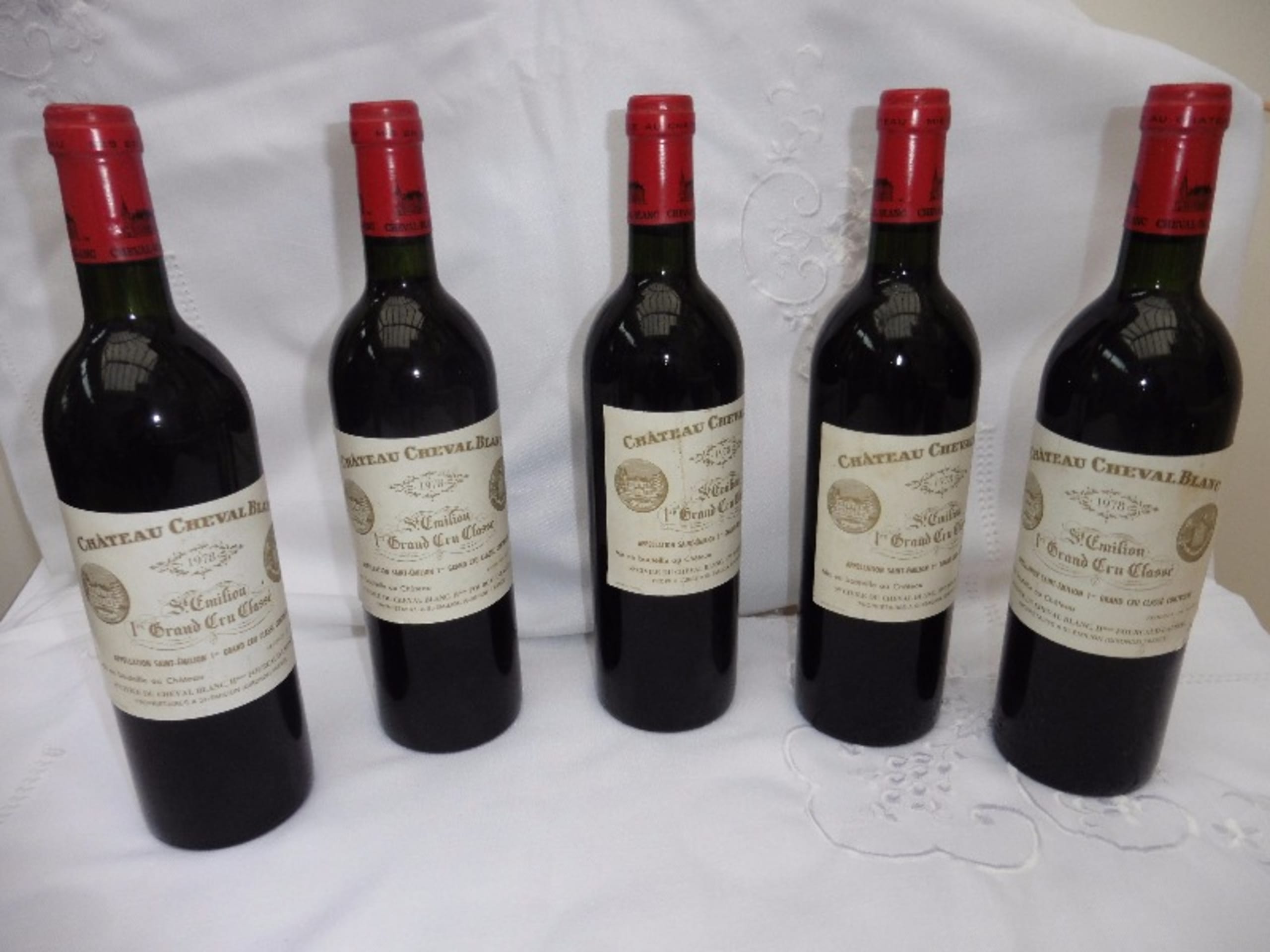 5 x Château Cheval Blanc, Saint-Émilion, 1978