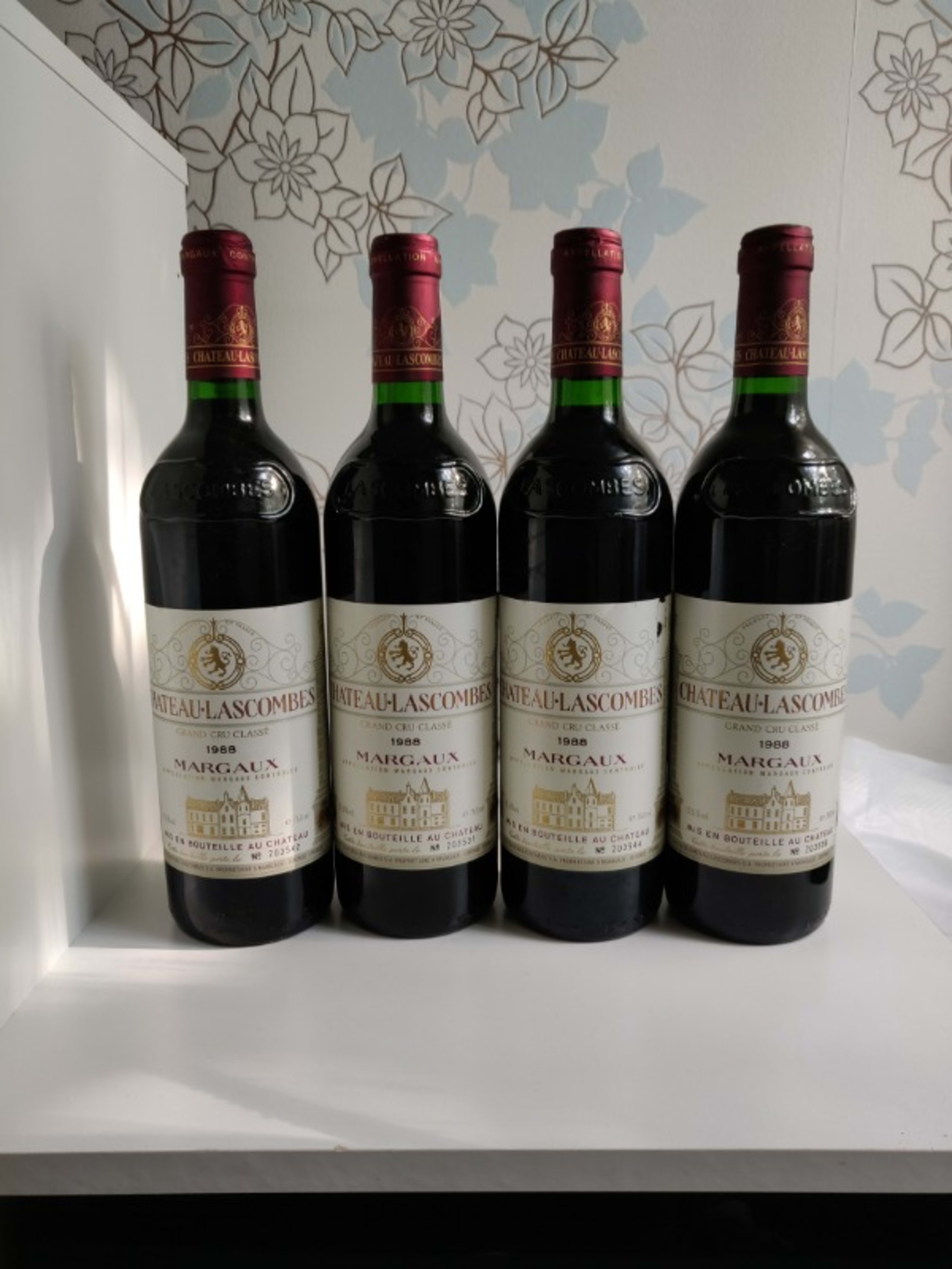4 x Château Lascombes, Margaux, 1988