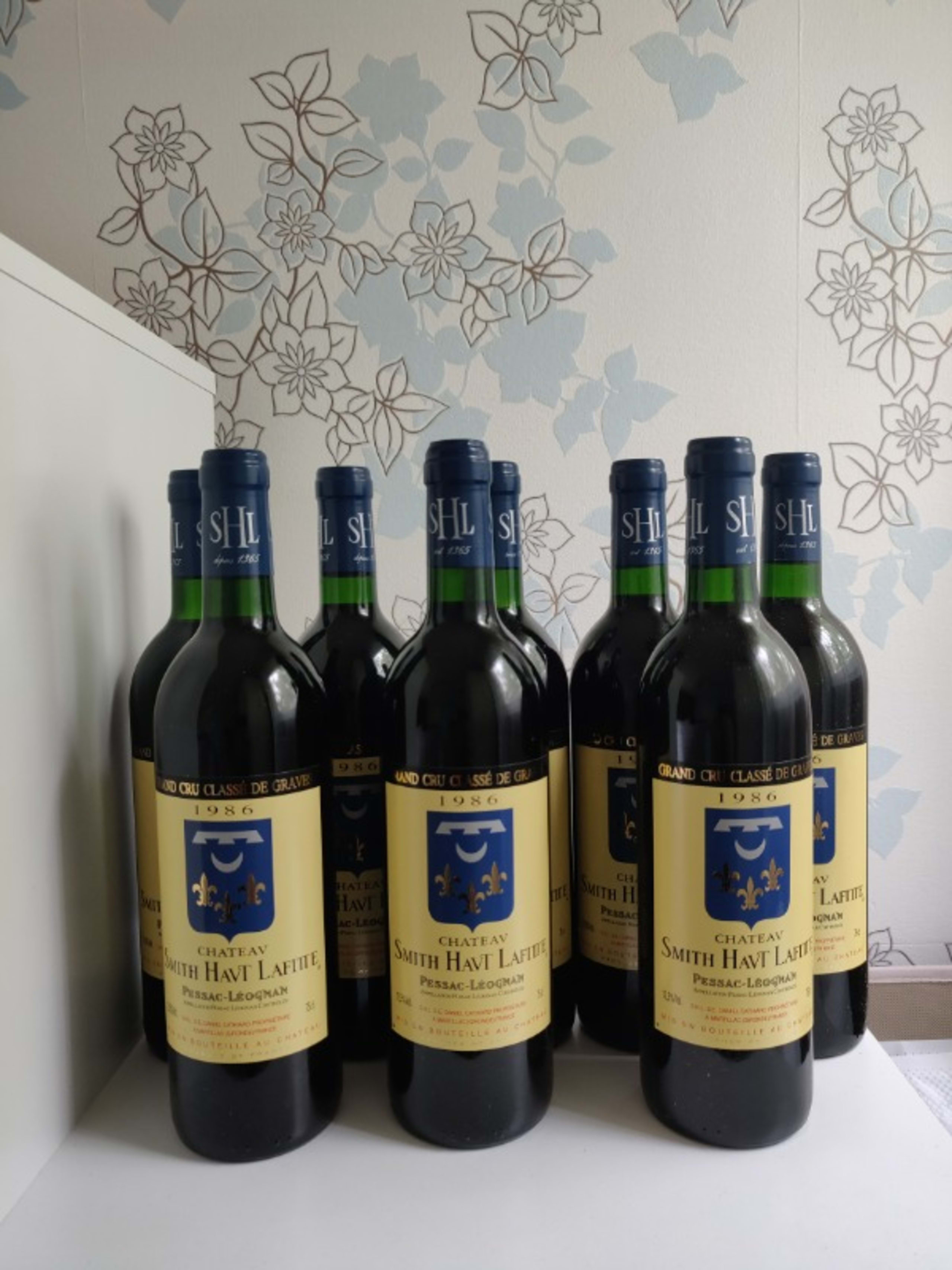 8 x Château Smith Haut Lafitte, Pessac Léognan, 1986