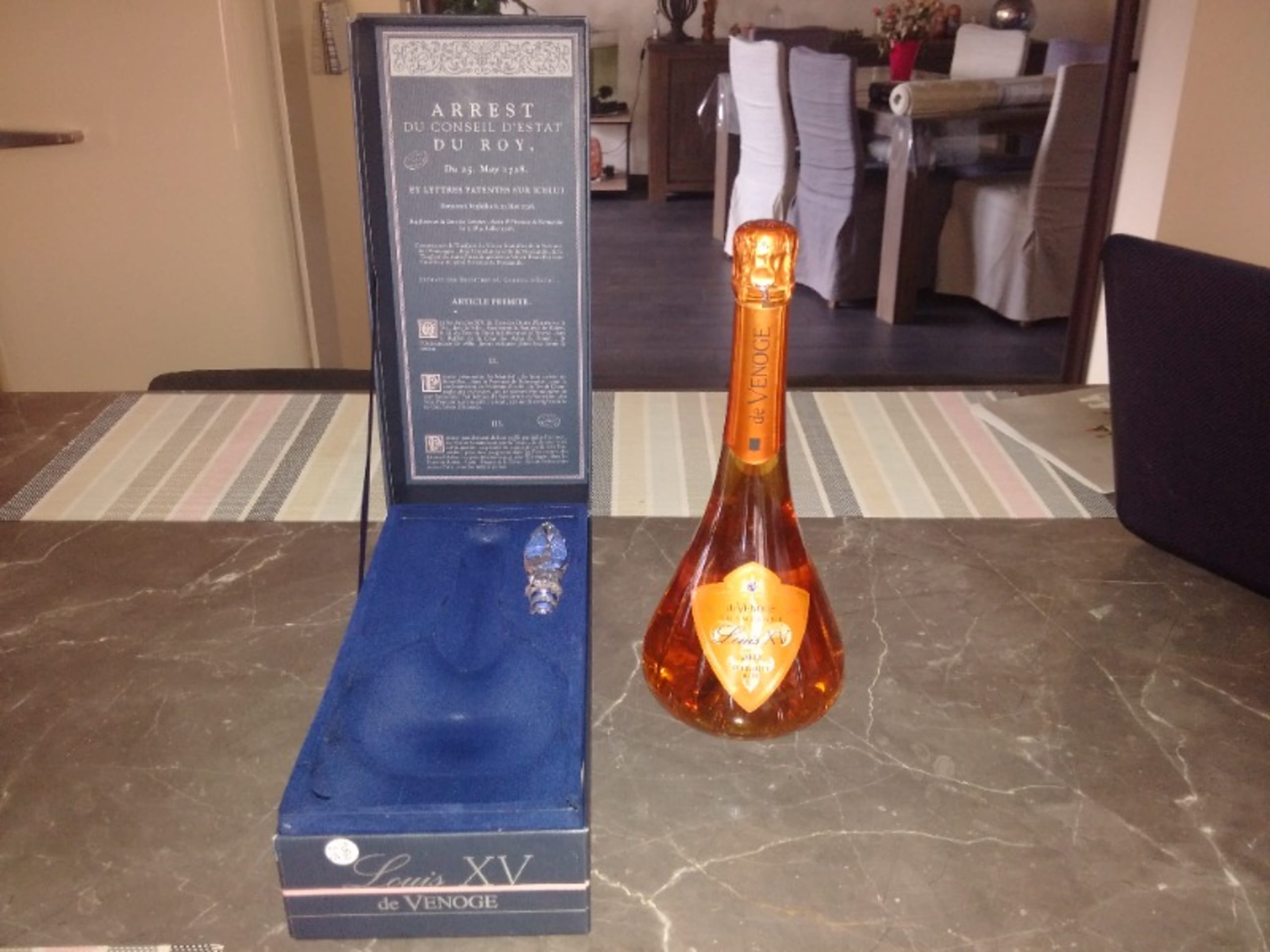 Brut rosé Louis XV, de VENOGE, Champagne, 2002