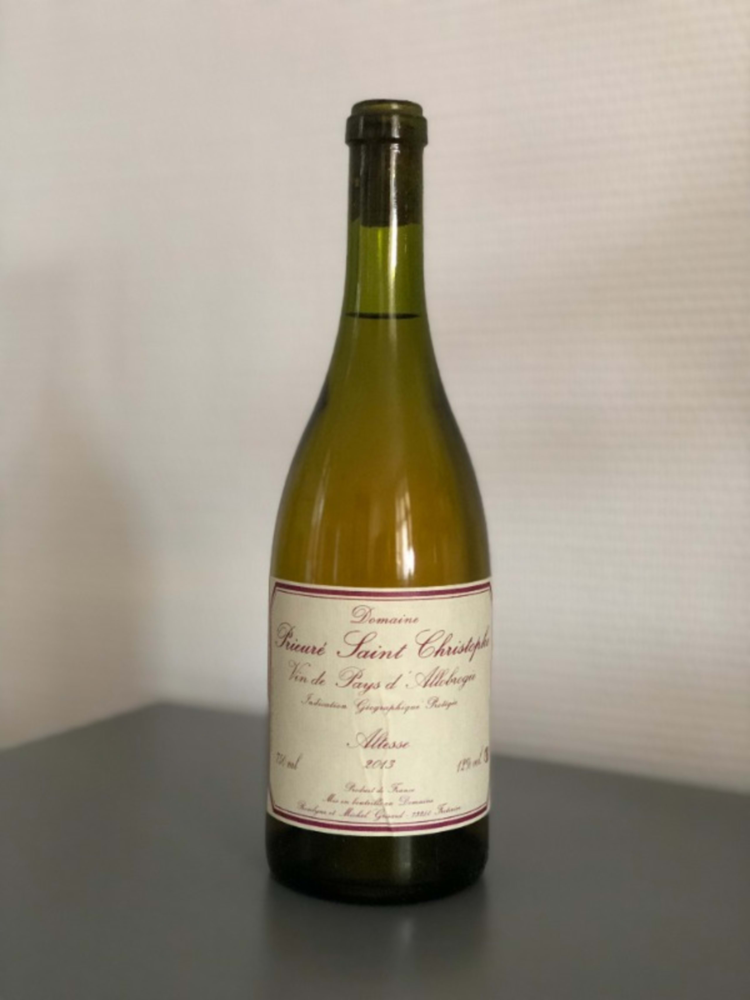 Altesse, Prieure Saint Christophe - Michel GRISARD, Vin-de-Savoie, 2013