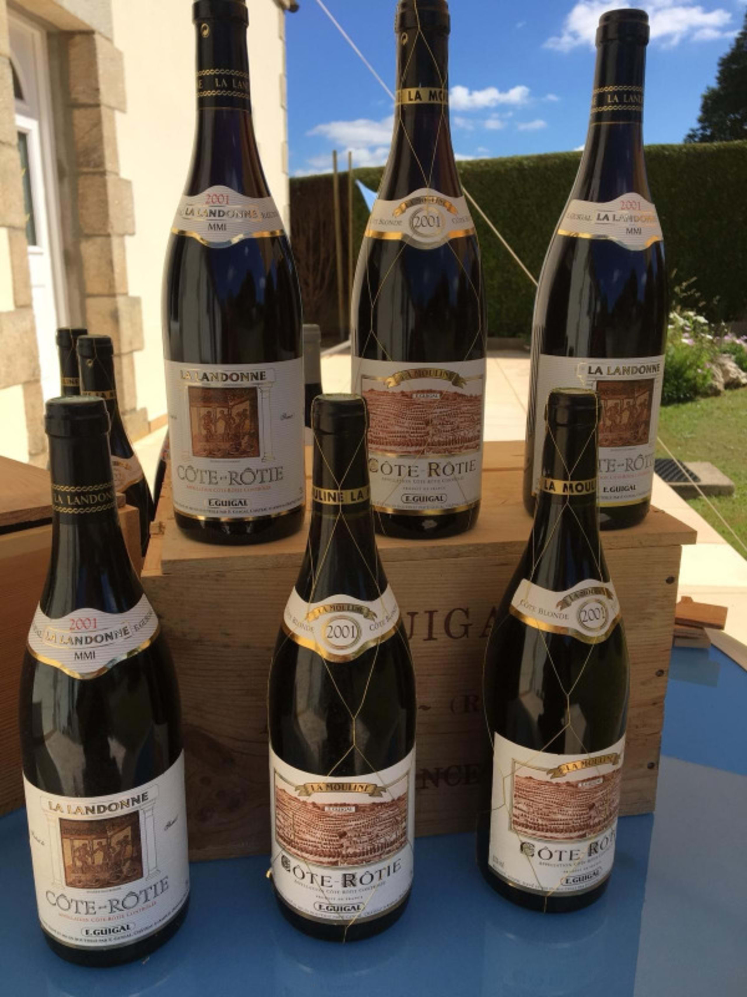 Côte-Rôtie, CBO/OWC 6: 3 x La Mouline, 3 x La Landonne, Guigal, 2001