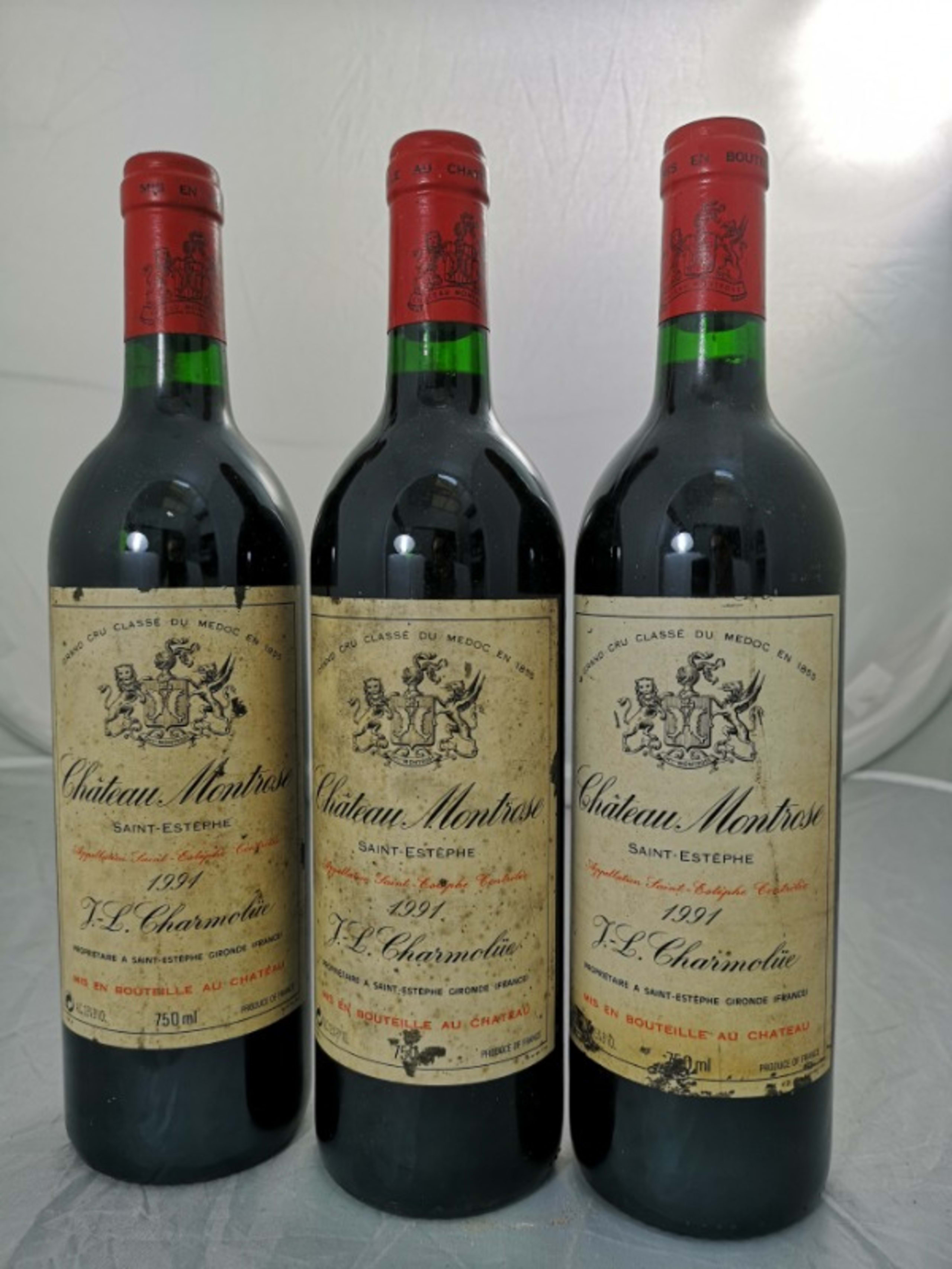 3 x Château Montrose, Saint-Estèphe, 1991