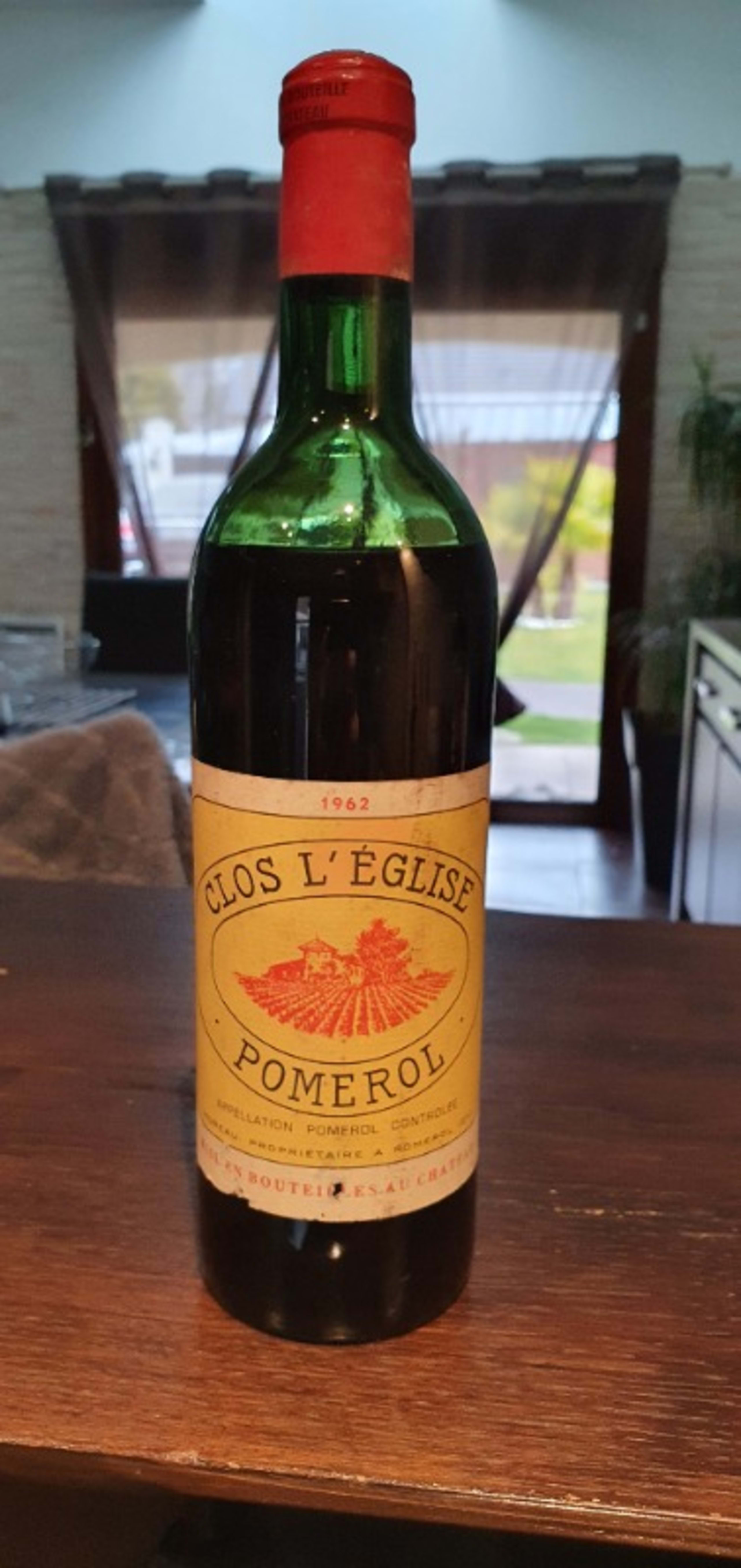 Clos l'Eglise, Pomerol, 1962