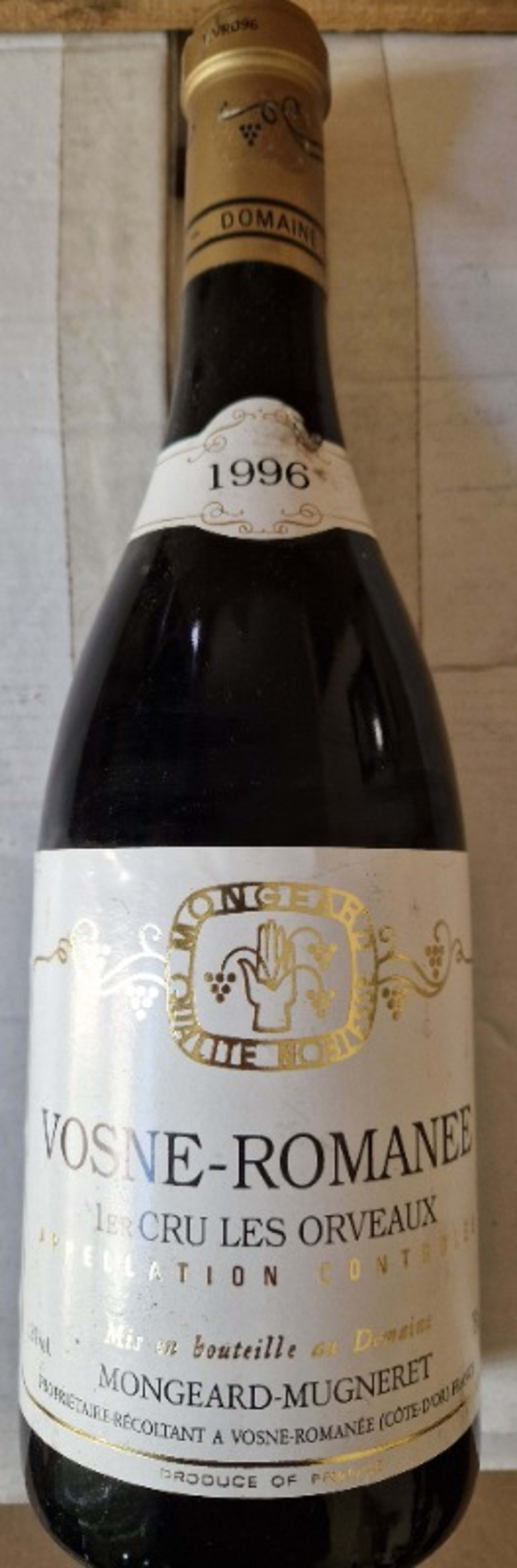 Vosne-Romanée, 1er cru les Orveaux, Mongeard Mugneret, 1996