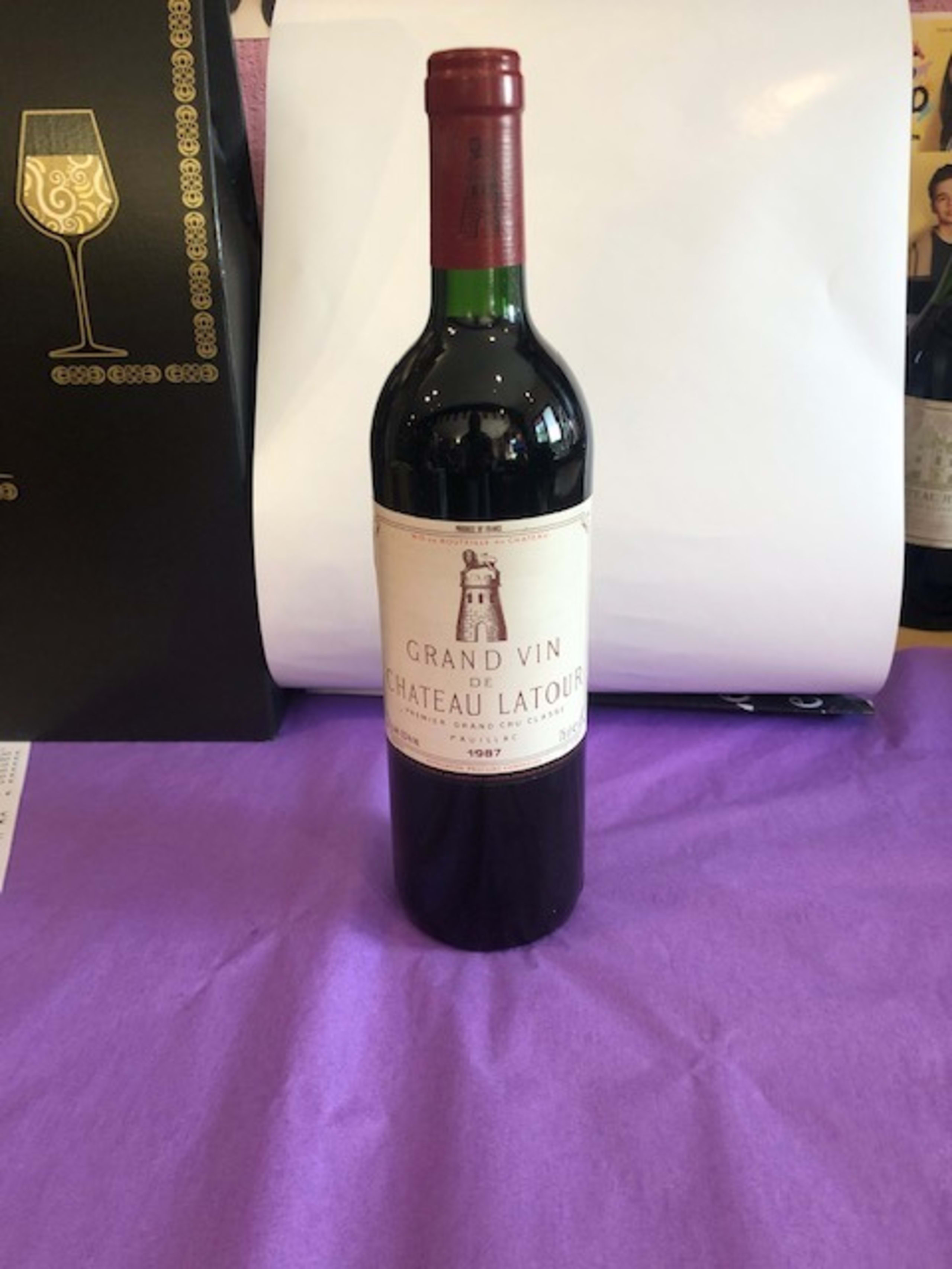 1er GCC, Grand Vin de CHATEAU LATOUR, Pauillac, 1987
