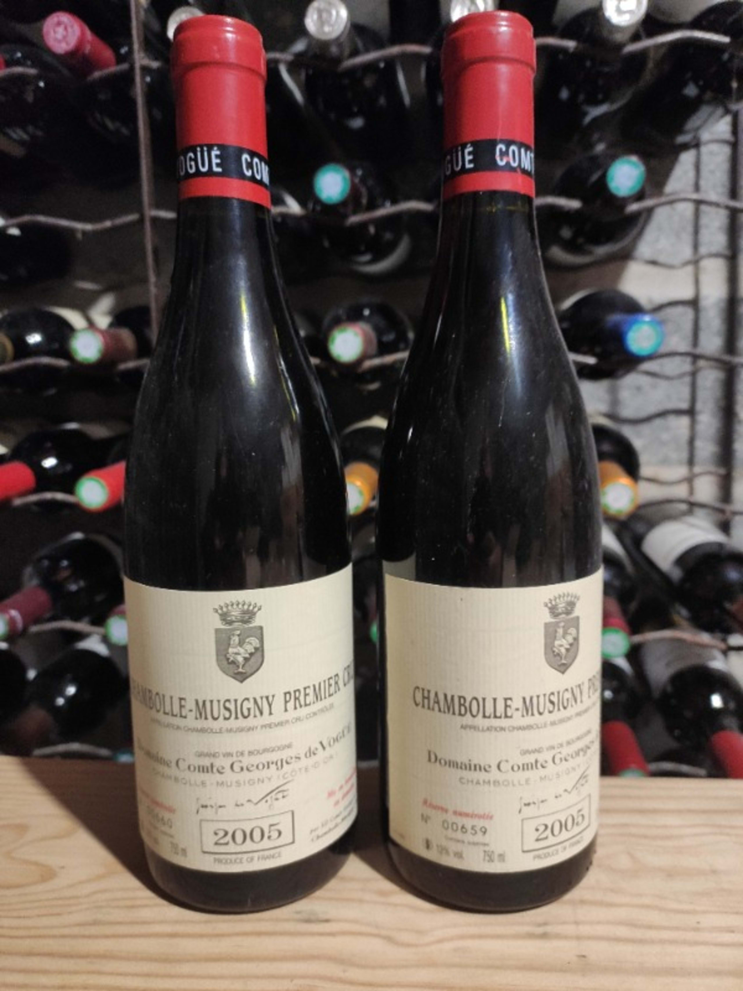 2 x Chambolle-Musigny, 1er Cru, Domaine comte Georges de Vogüé, 2005