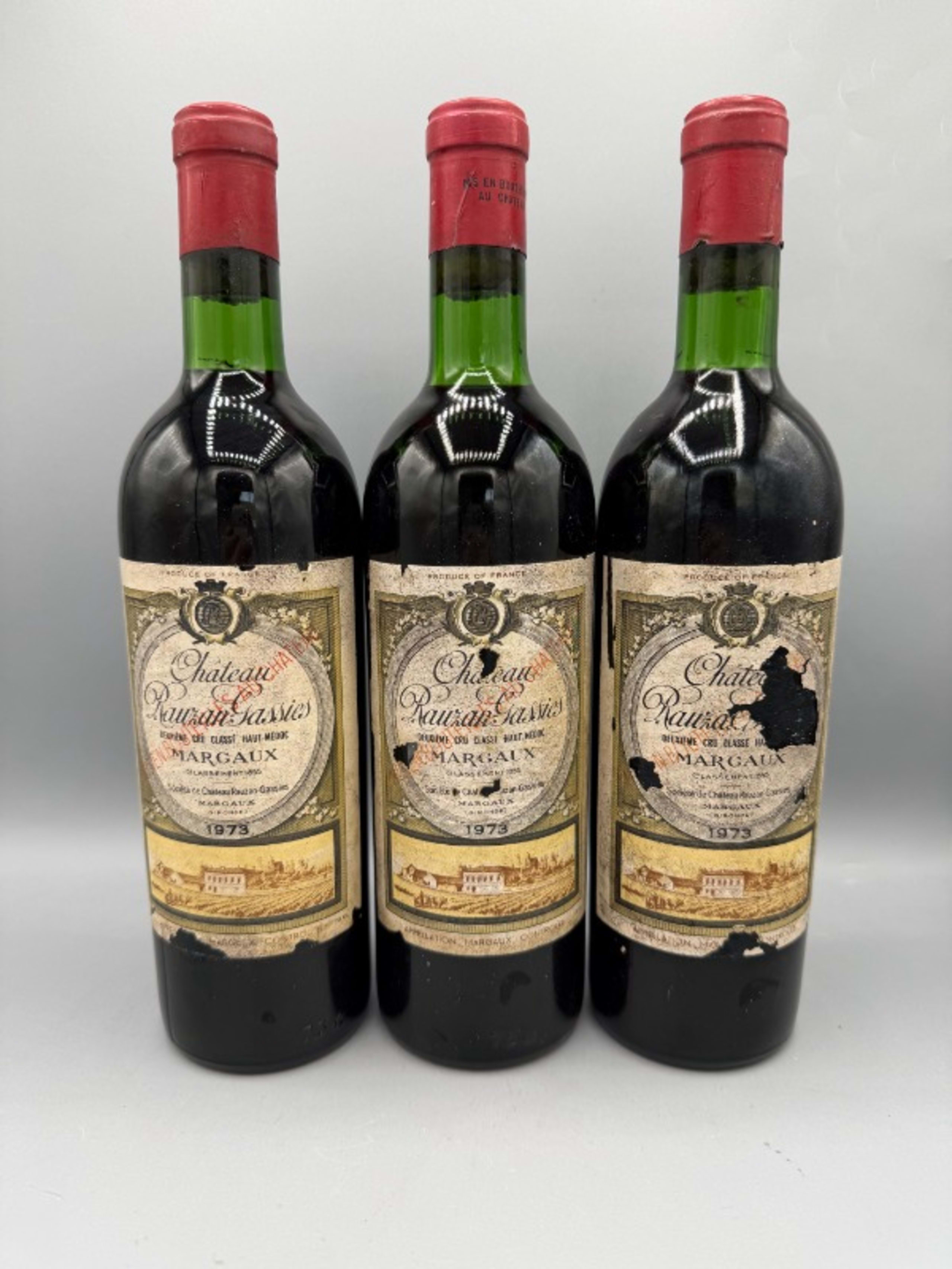 3 xChâteau Rauzan-Gassies, Margaux, 1973