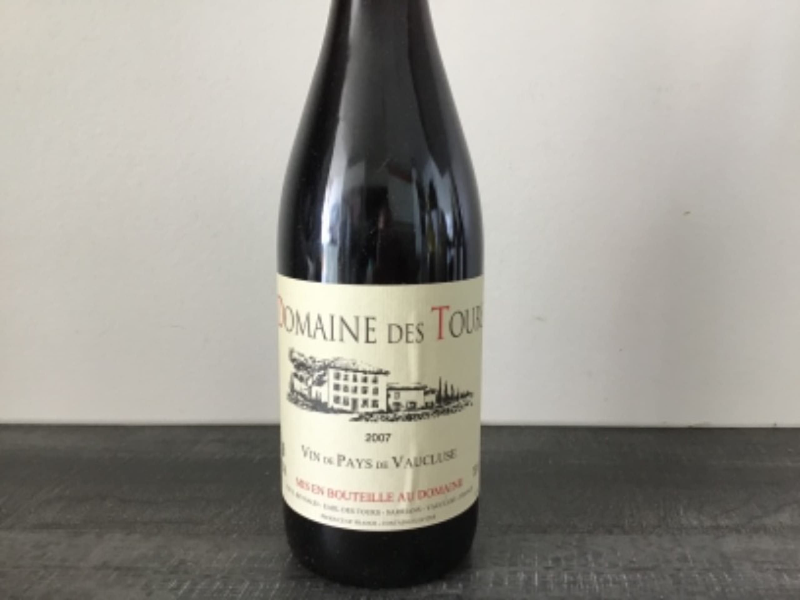 Domaine des Tours, Vin de pays Vaucluse, 2007