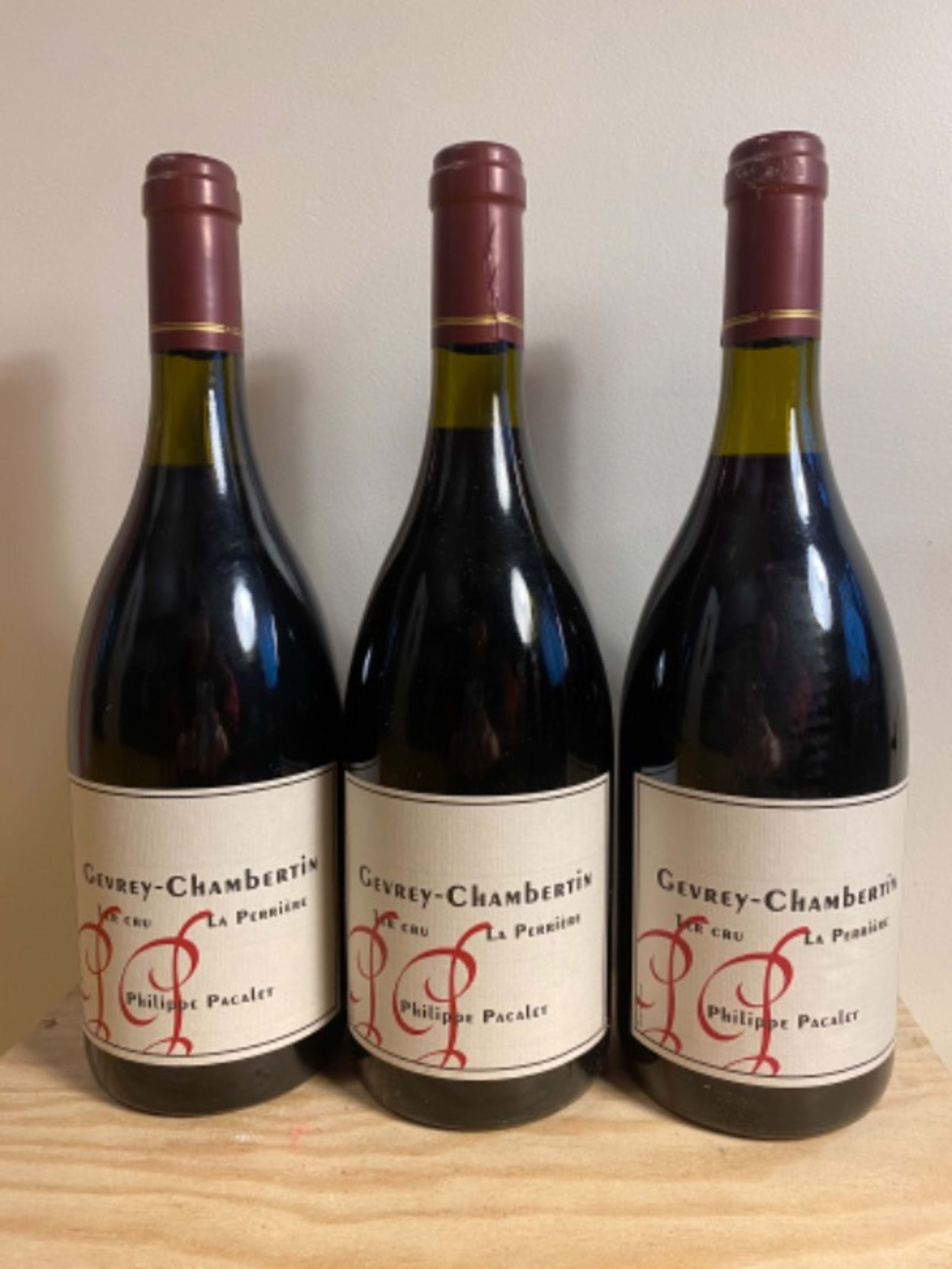 3 x Gevrey-Chambertin, 1er Cru La Perrière, Philippe Pacalet, 2004