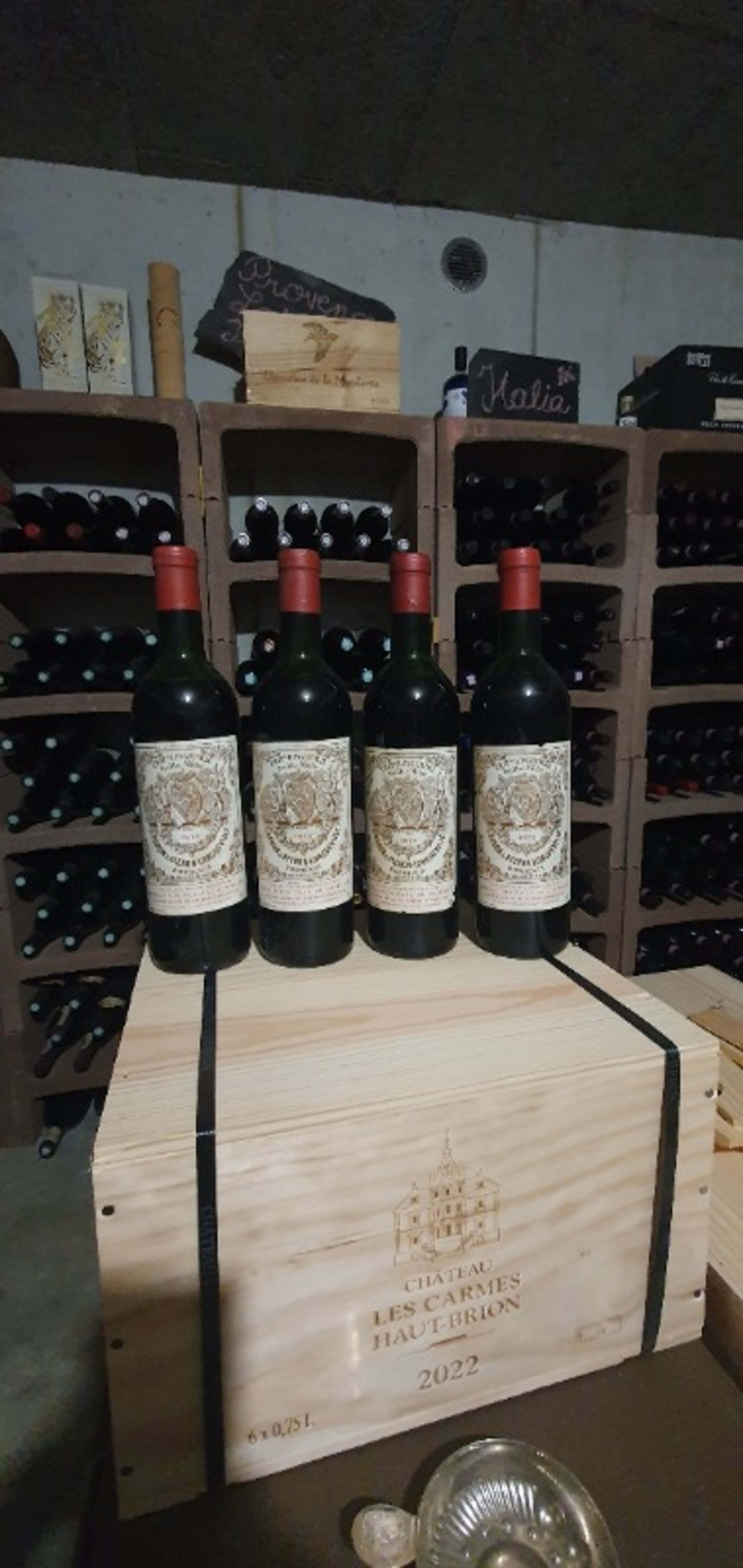 4 x Château Pichon-Longueville Baron, Pauillac, 1973