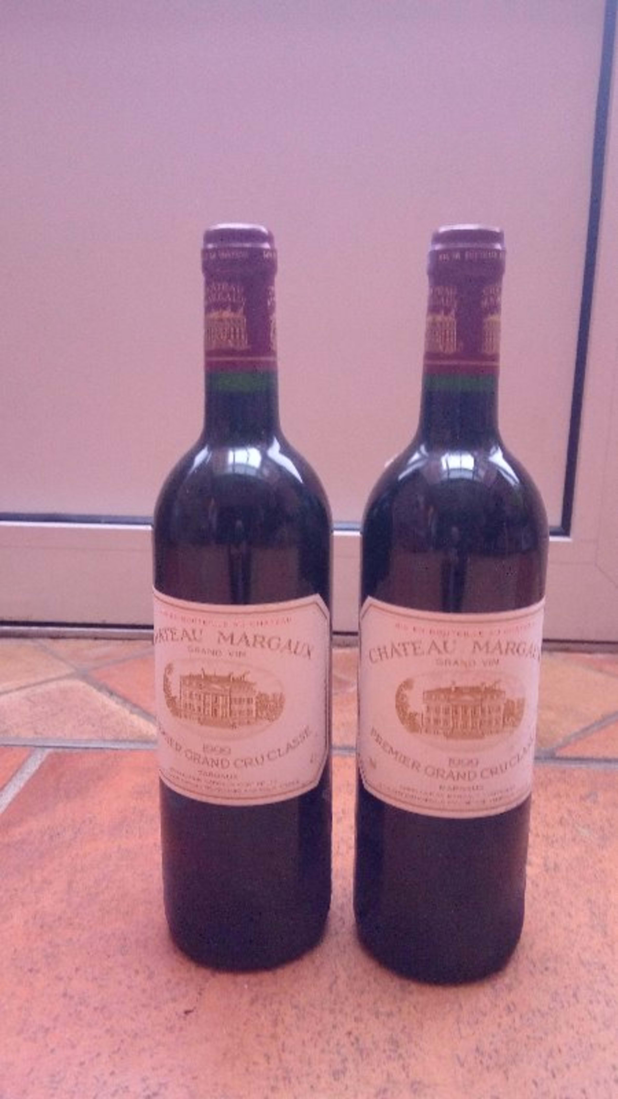 2 x 1er grand cru classe, château Margaux, Margaux, 1999
