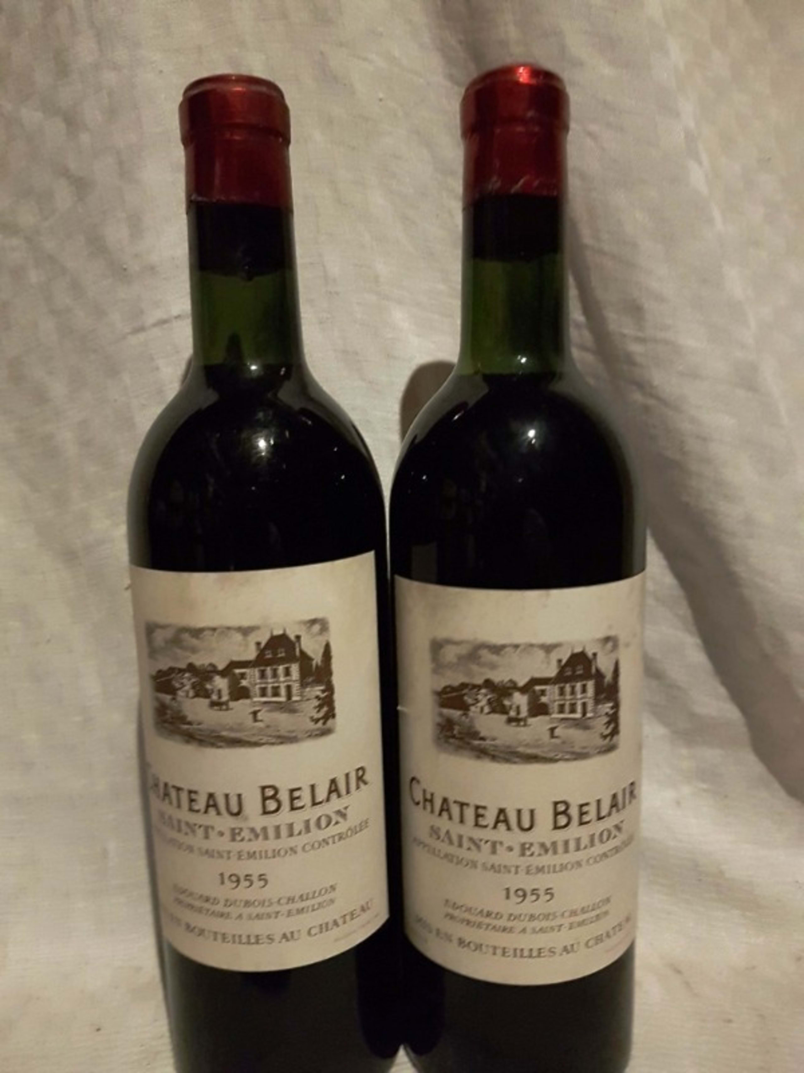 2 x Château Belair, Saint-Émilion, 1955