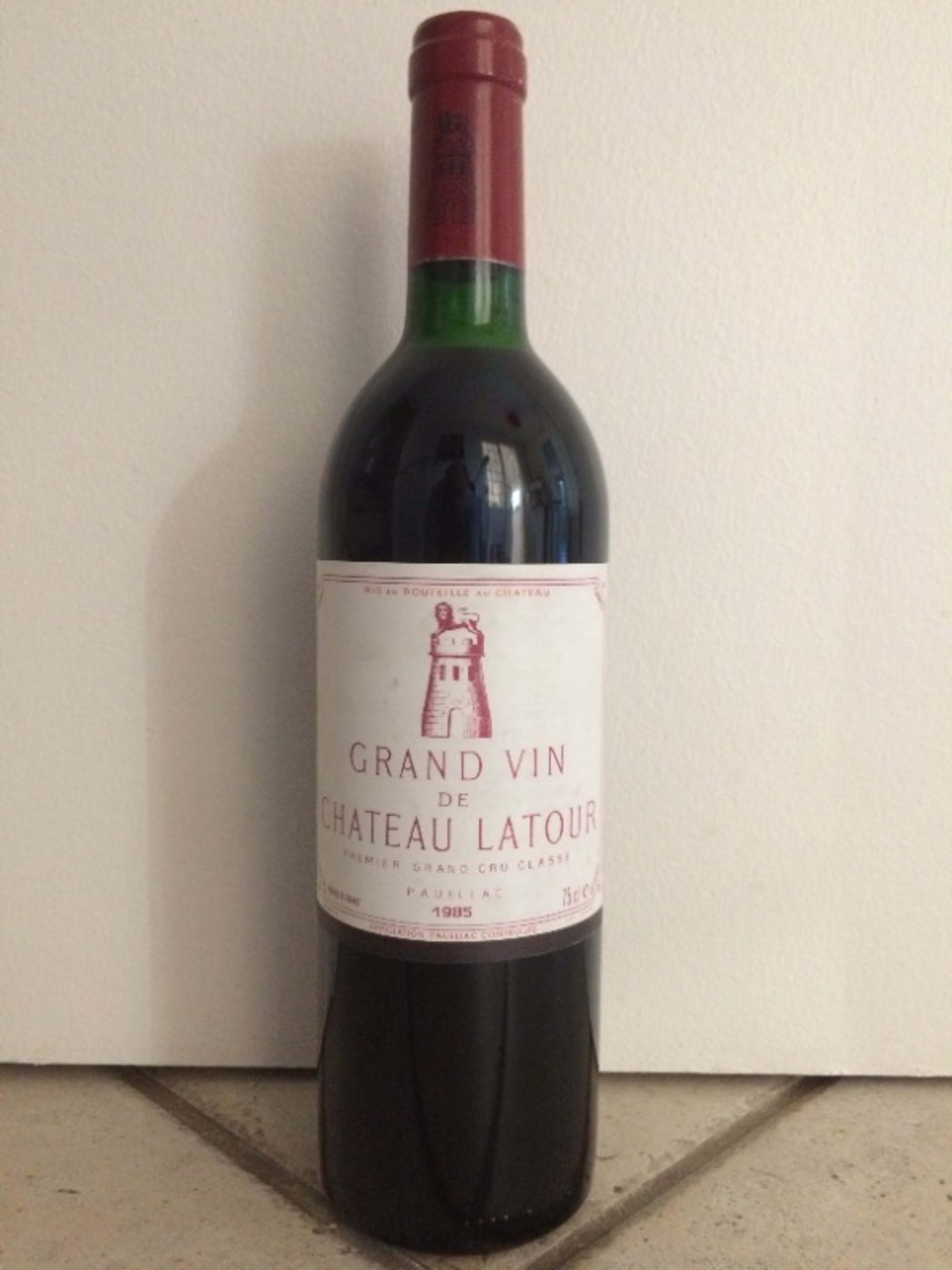 Grand Vin château Latour, Pauillac, 1985