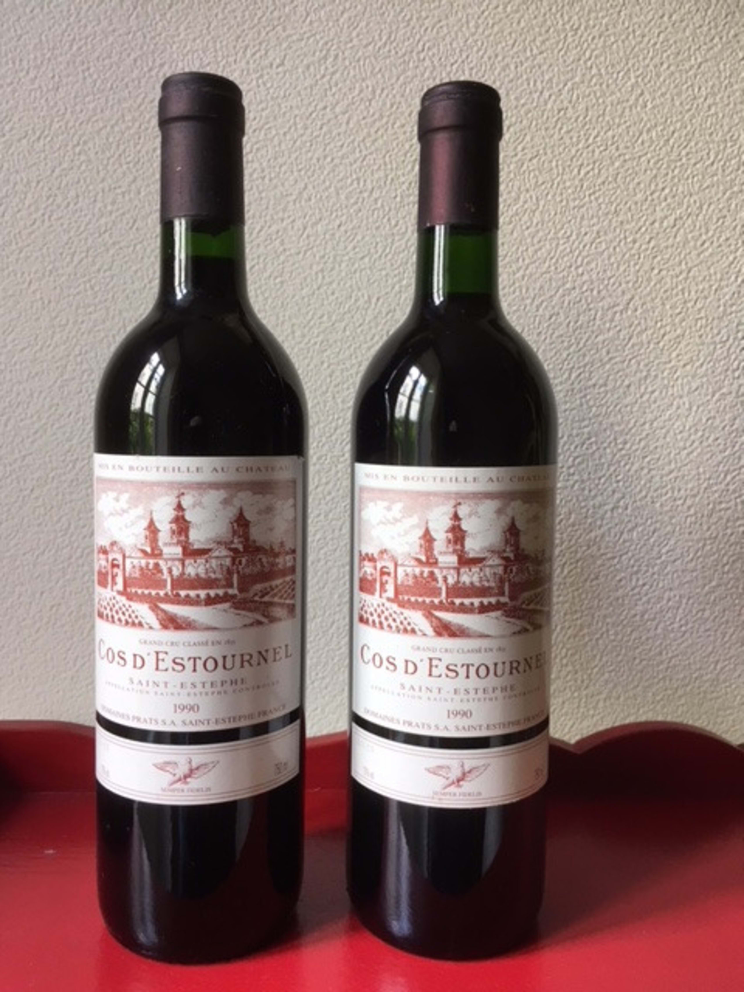 2 x Château Cos d'Estournel, Saint-Estèphe, 1990