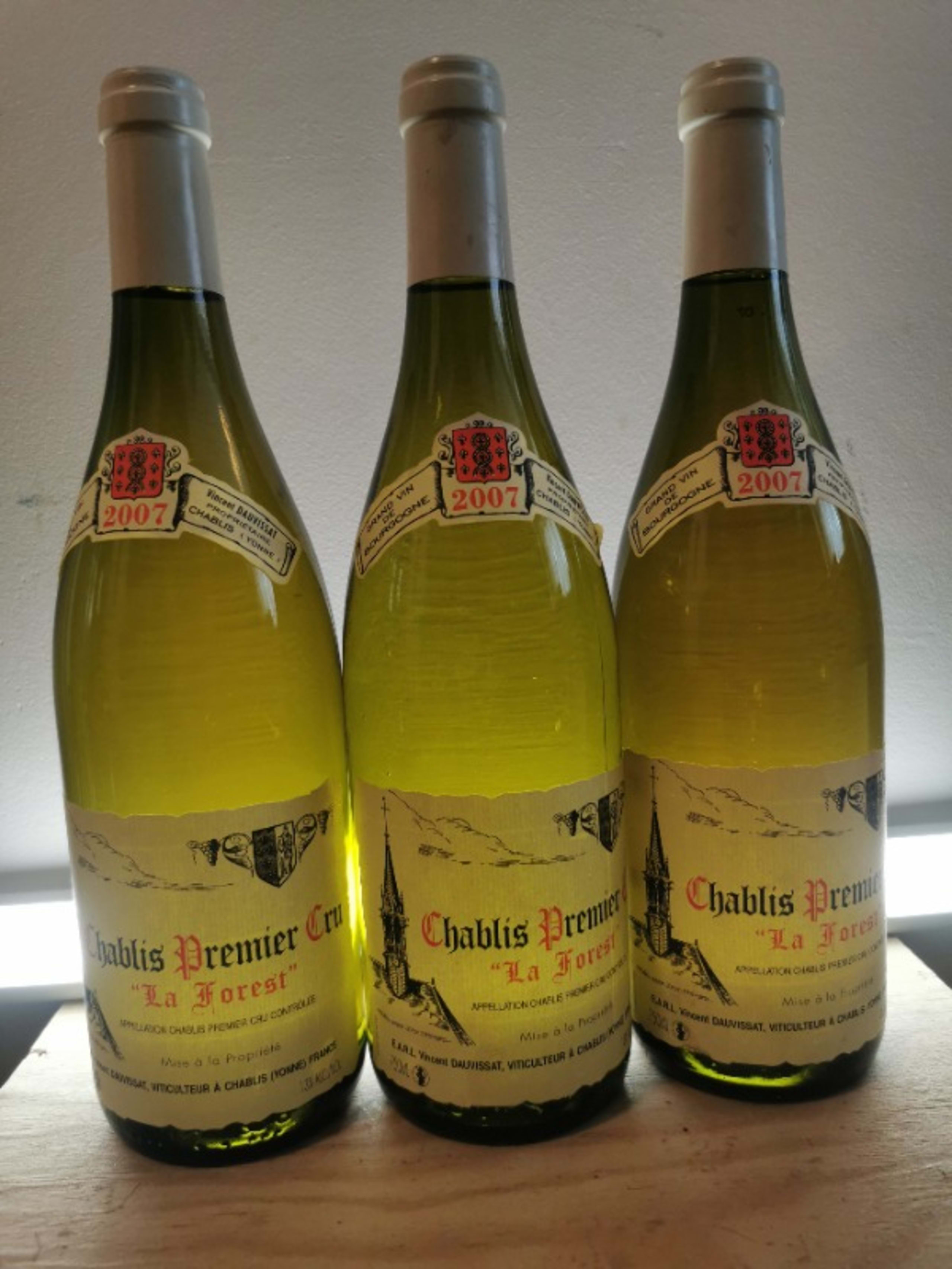 3 x Chablis Premier Cru, La Forest, Domaine Dauvissat, 2007