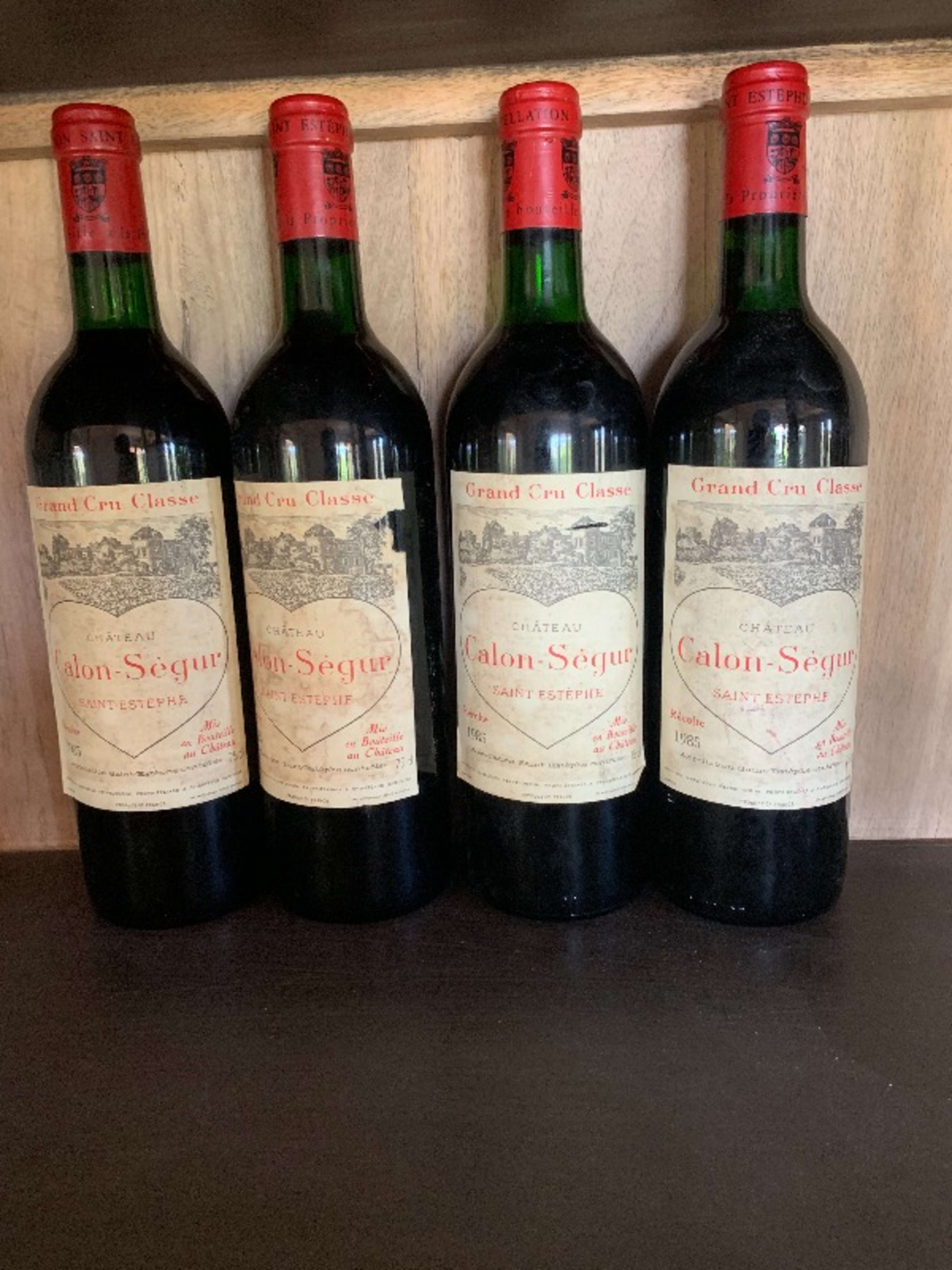 4 x château Calon-Ségur, Saint-Estèphe, 1985