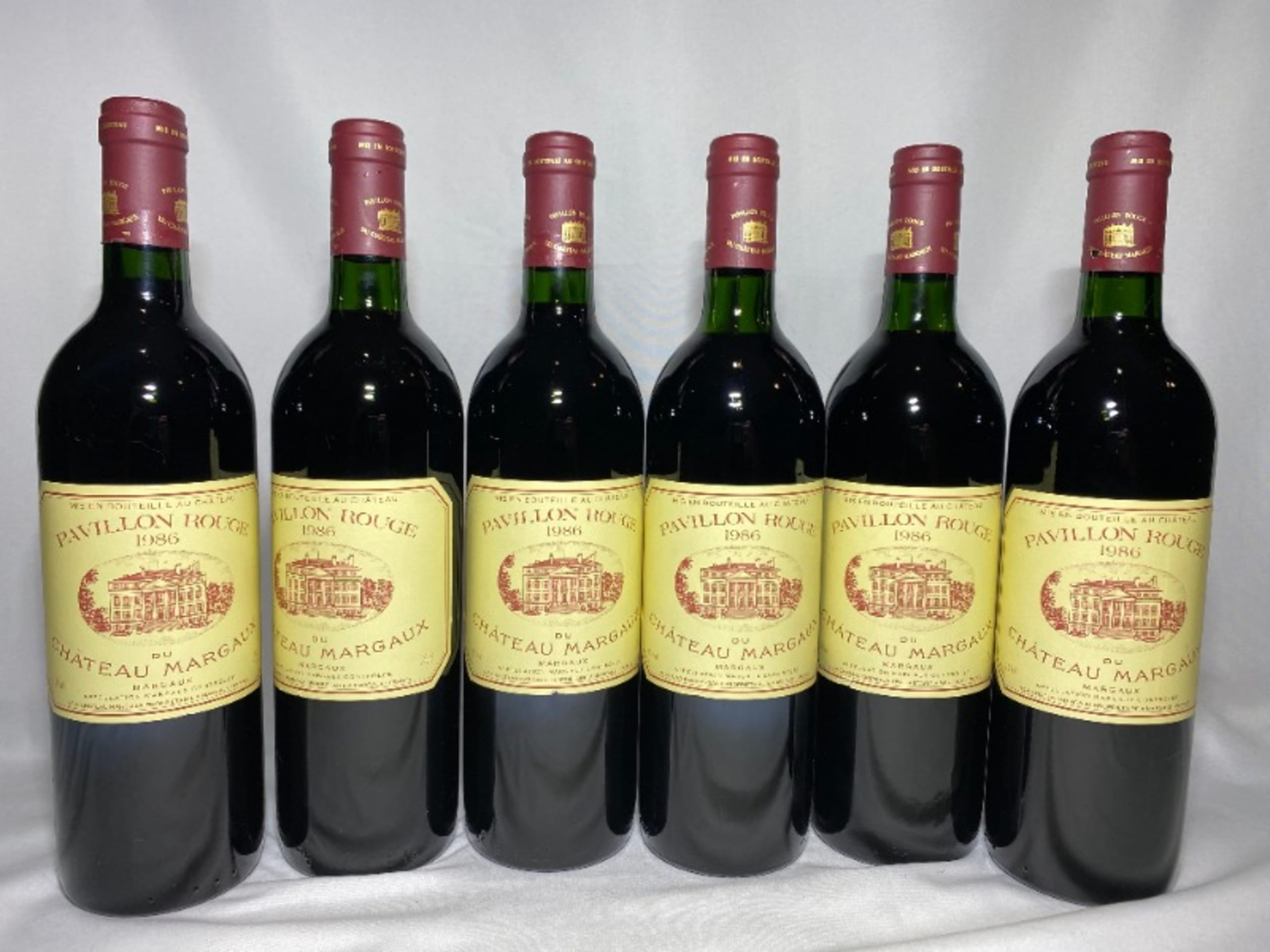 6 x Pavillon Rouge , Margaux, 1986