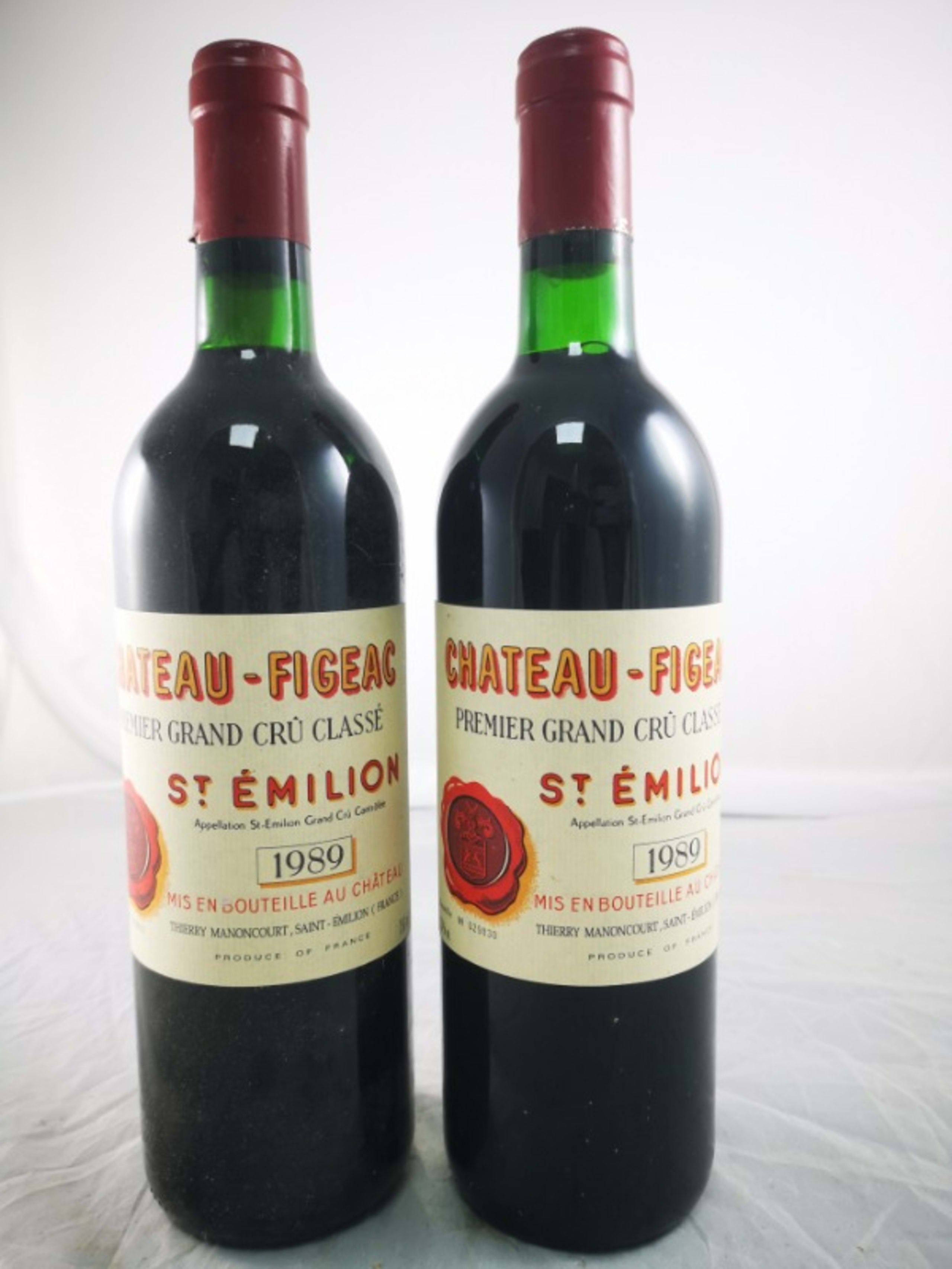 2 x Château Figeac, Saint-Émilion Grand Cru, 1989