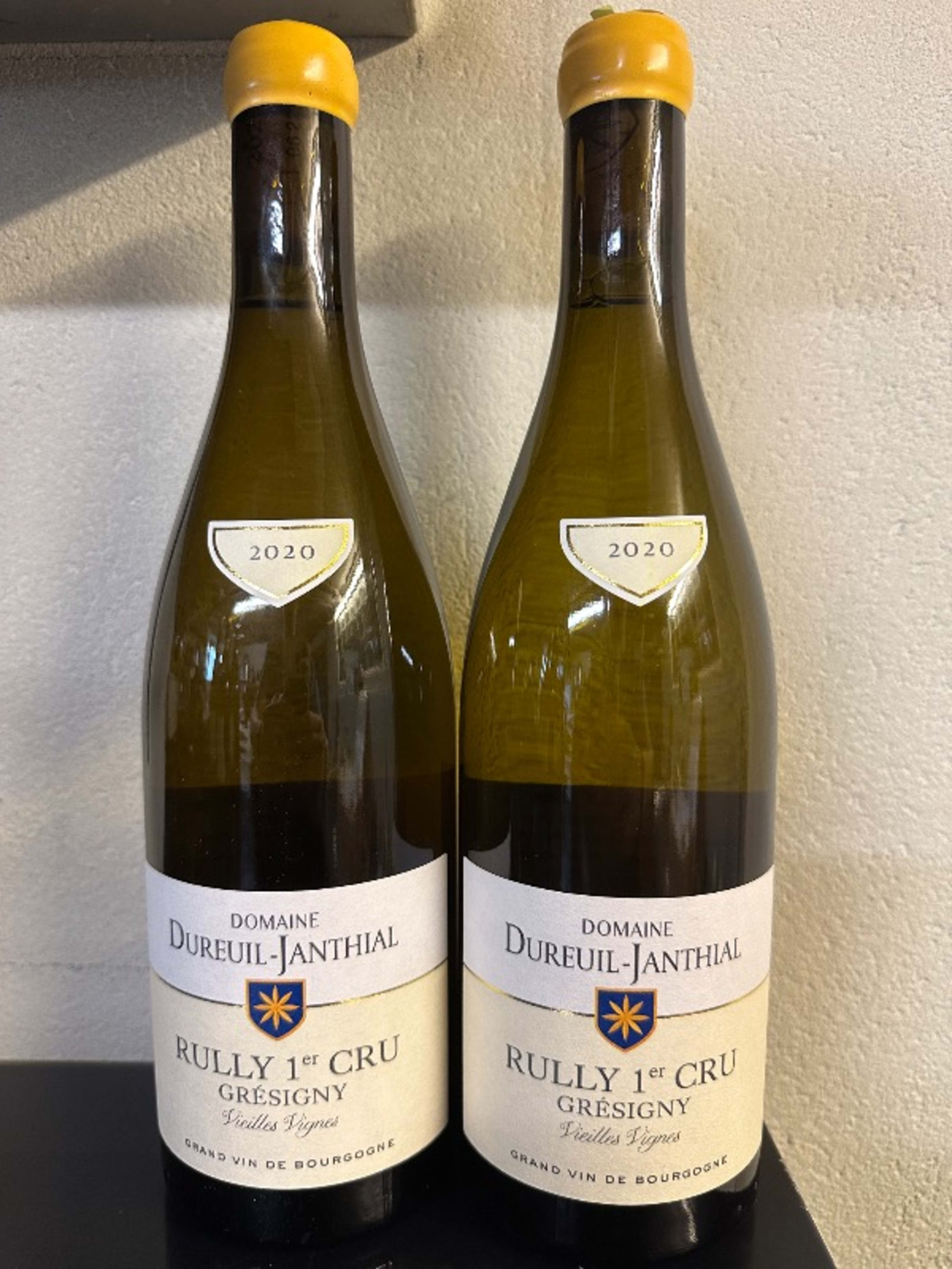 2 x Rully, 1er cru Gresigny Vieilles Vignes, Domaine Dureuil Janthial, 2020
