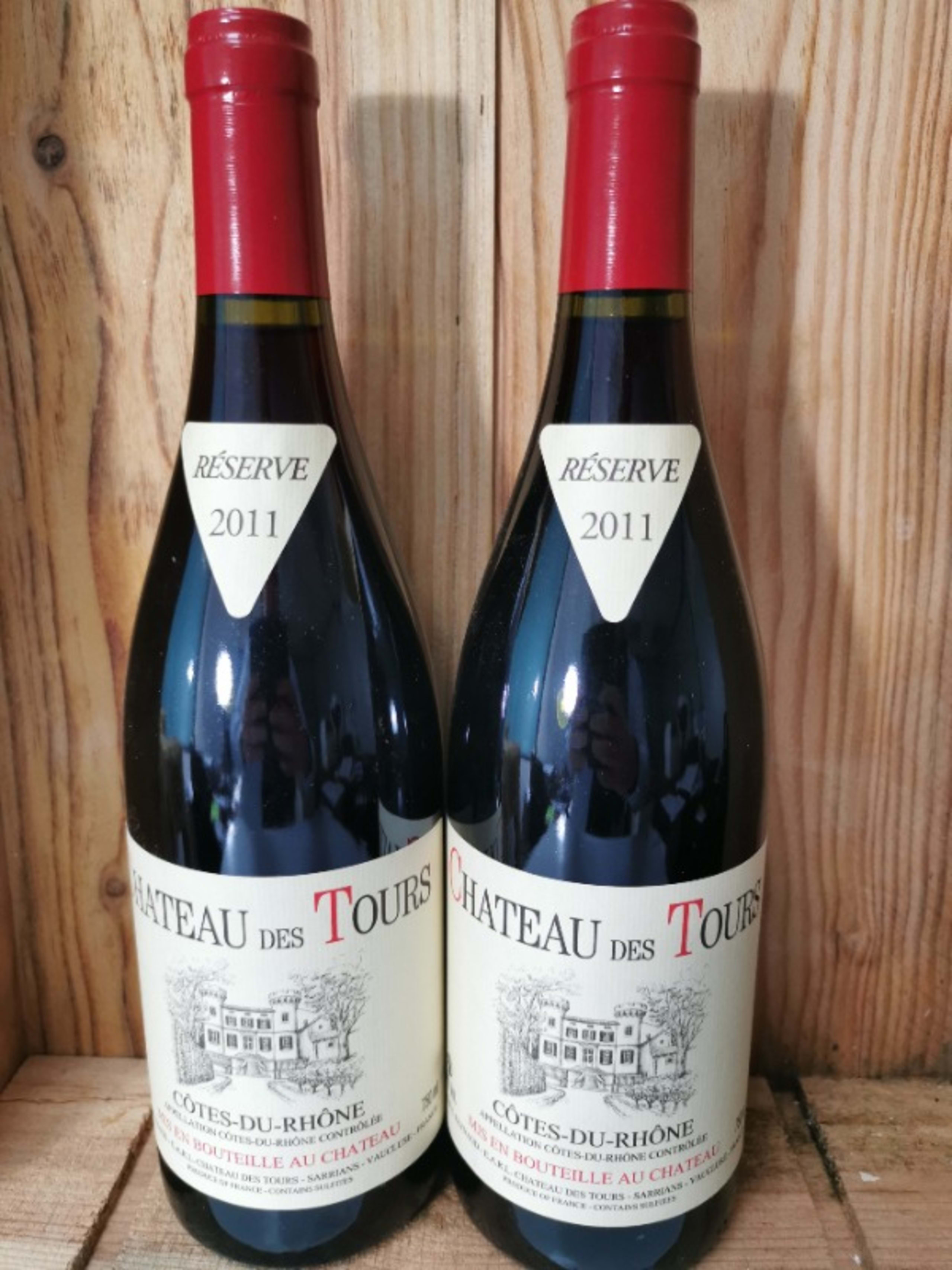 2 x Côtes-du-Rhône, Château des Tours, 2011