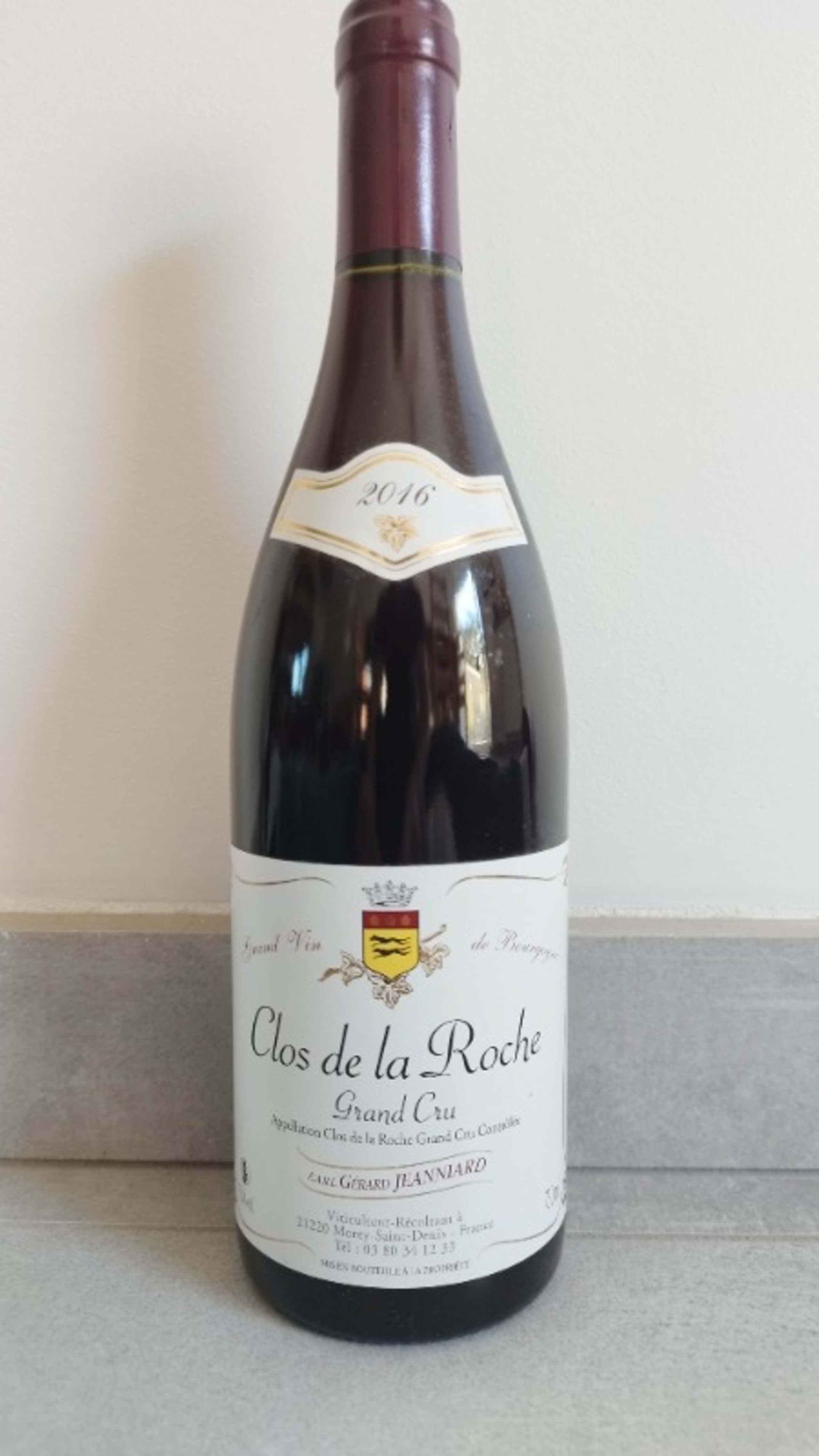 Clos-de-la-Roche, Grand Cru, Gérard Jeanniard, 2016