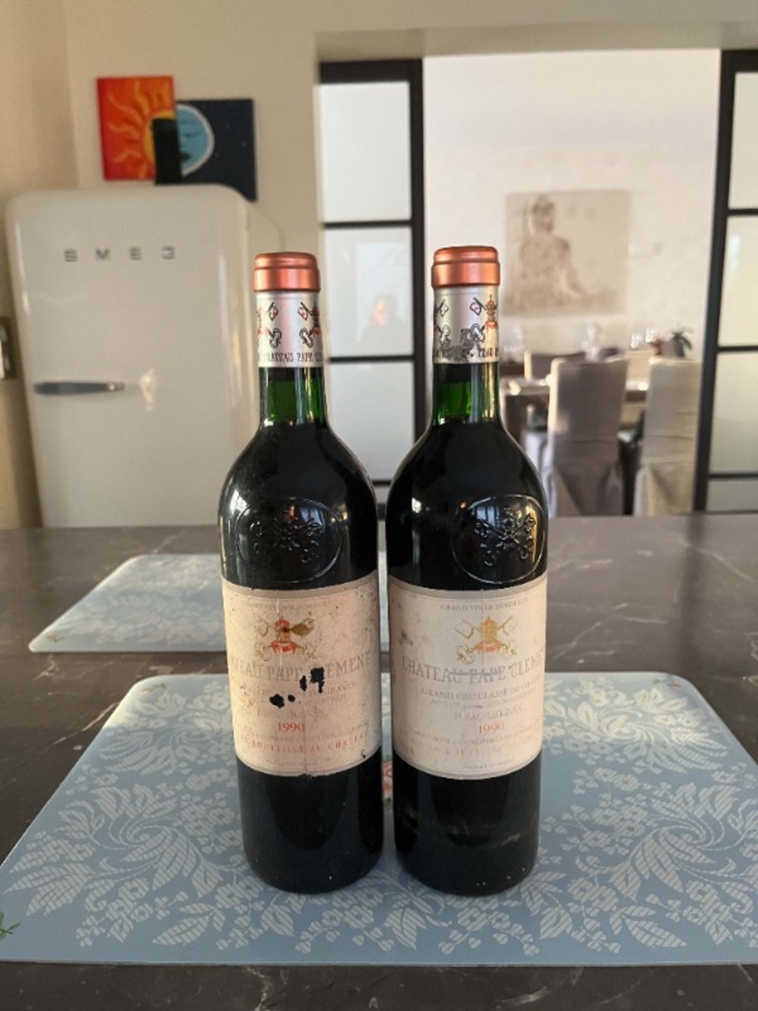 2 x château Pape Clément, Pessac-Léognan, 1990