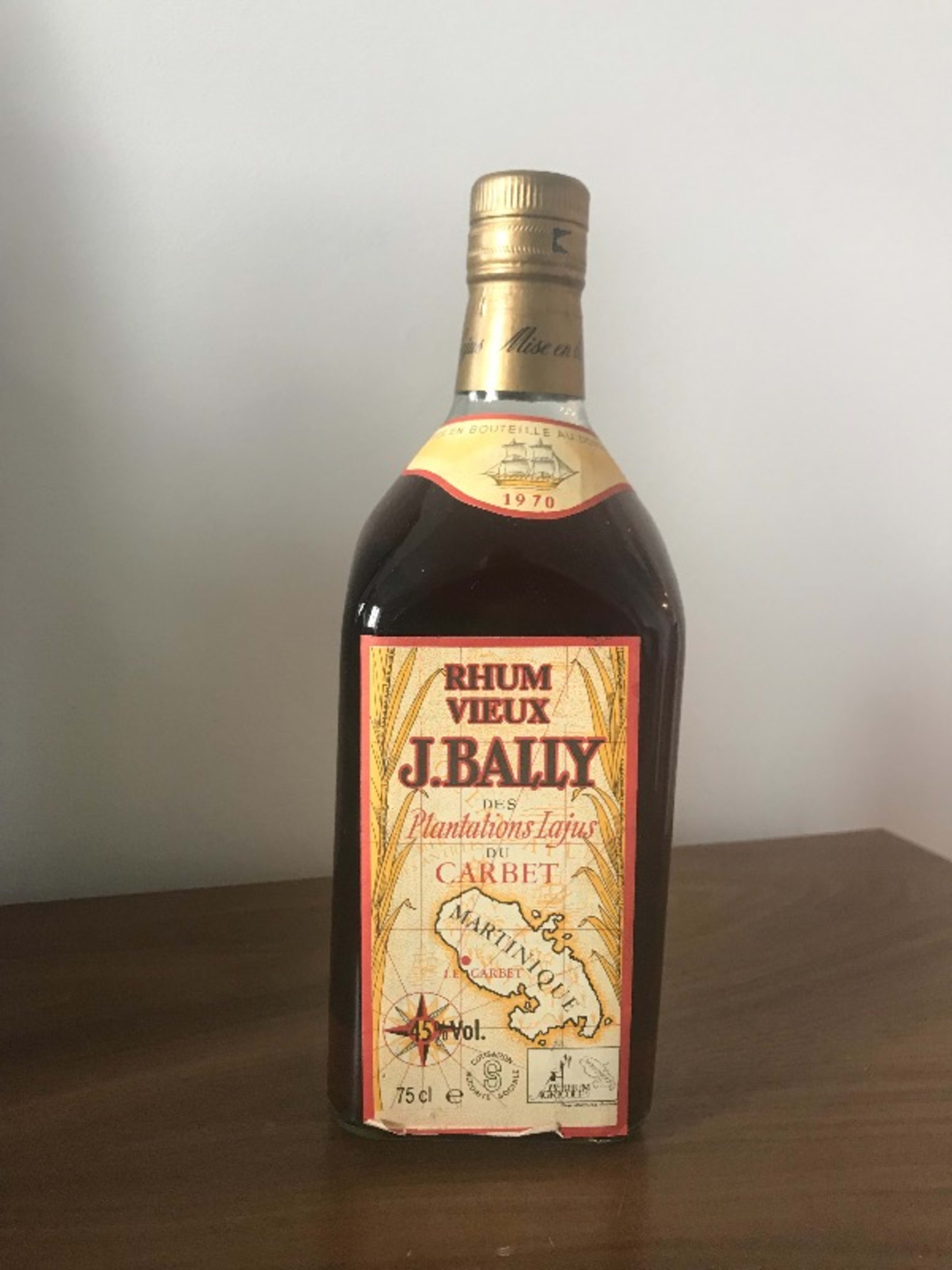 Des plantations Lajus du Carbet, J.Bally, Rhum, 1970