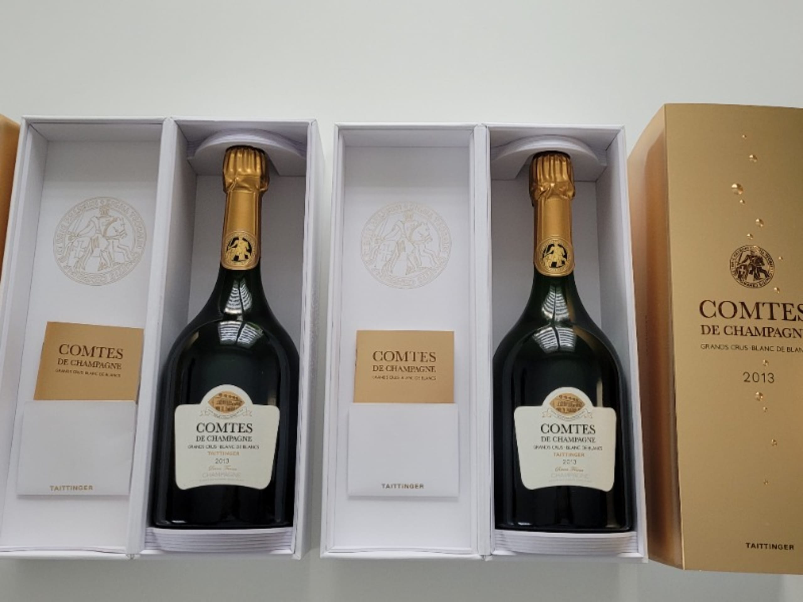 2 x Comtes de Champagne - Blanc de Blancs, Taittinger, Champagne, 2013