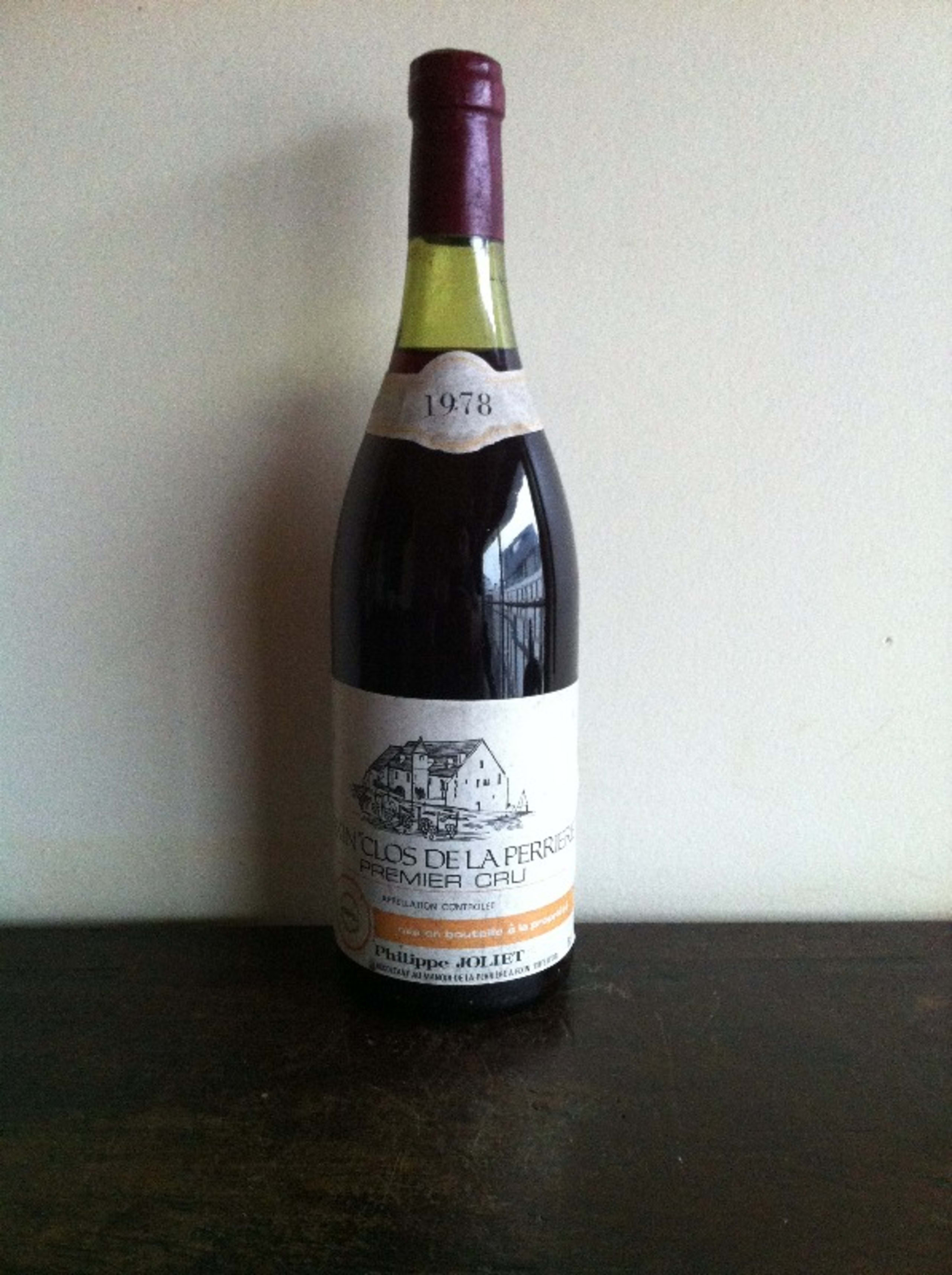 Fixin, 1er crû Clos de la Perrière, Domaine Philippe Joliet, 1978