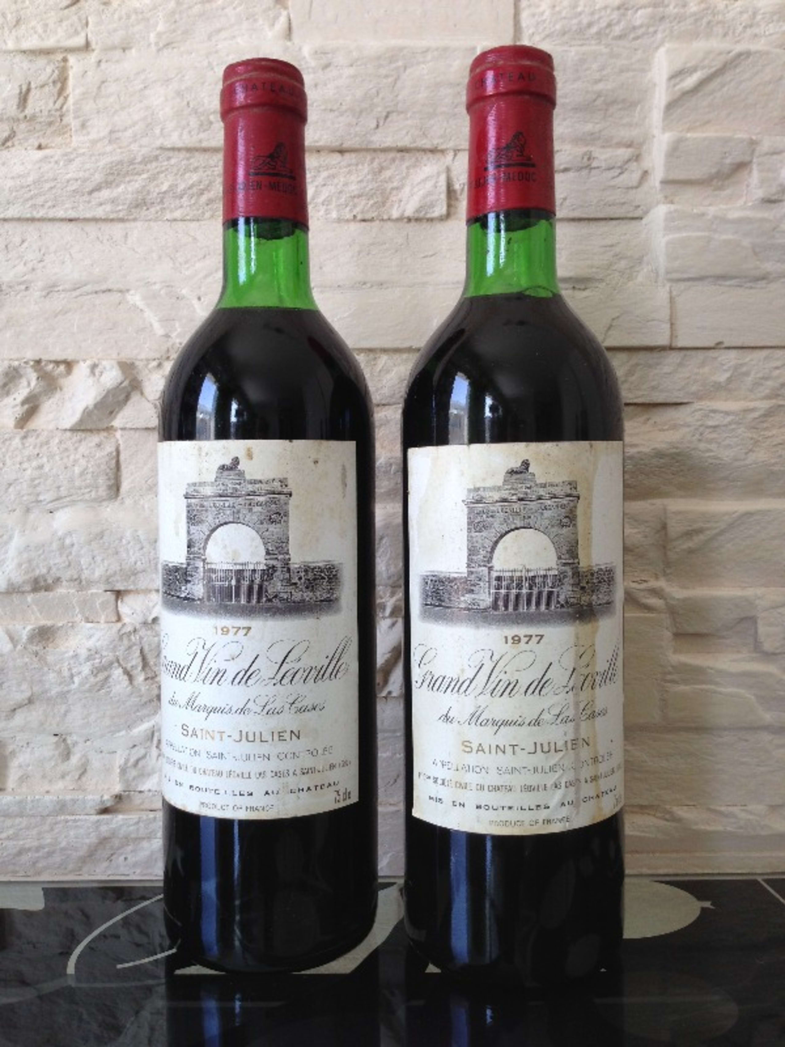 2 x Château Léoville las Cases, Saint-Julien, 1977