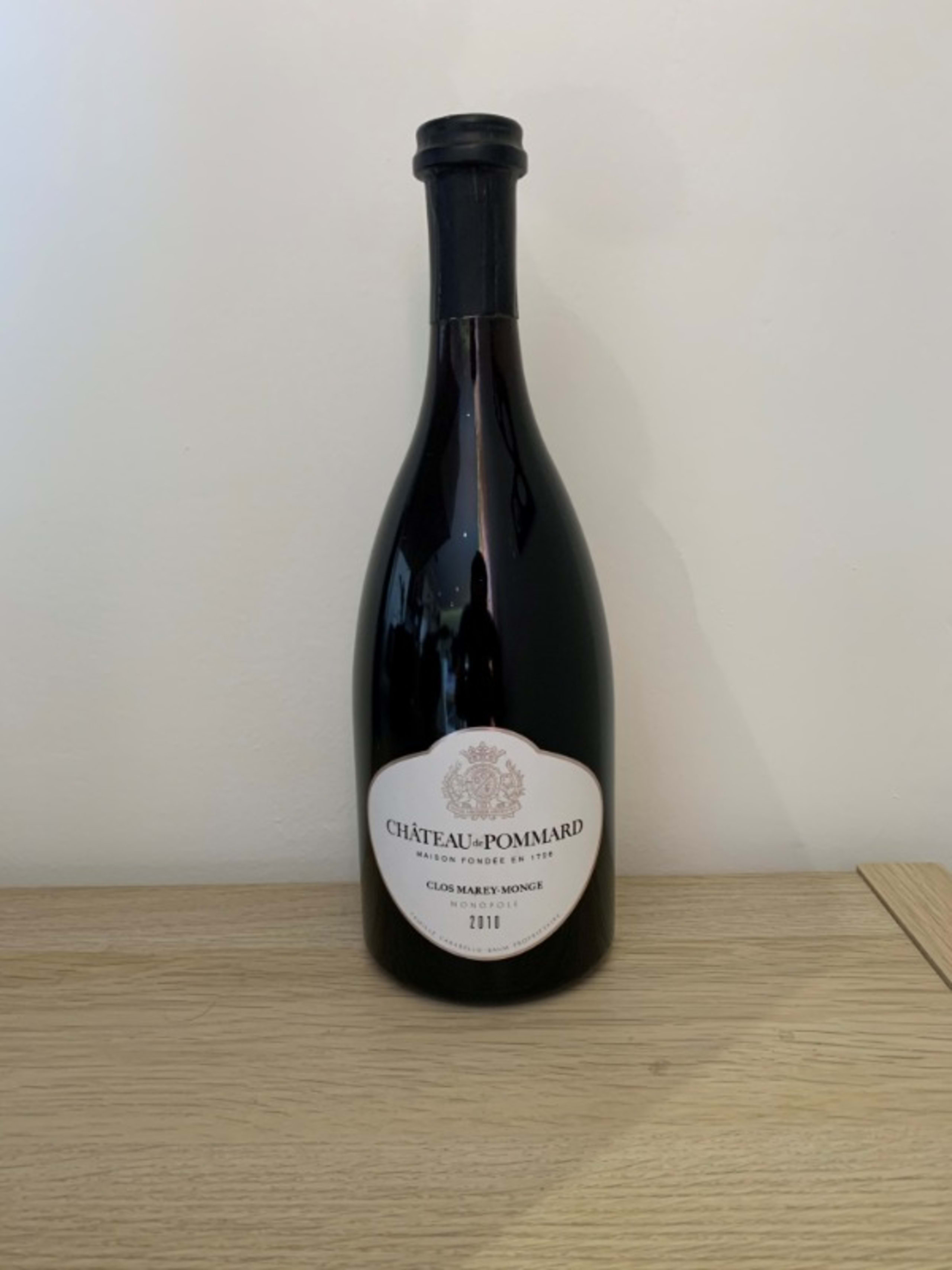 Pommard, Clos Marey-Monge (Monopole Château de Pommard), 2010