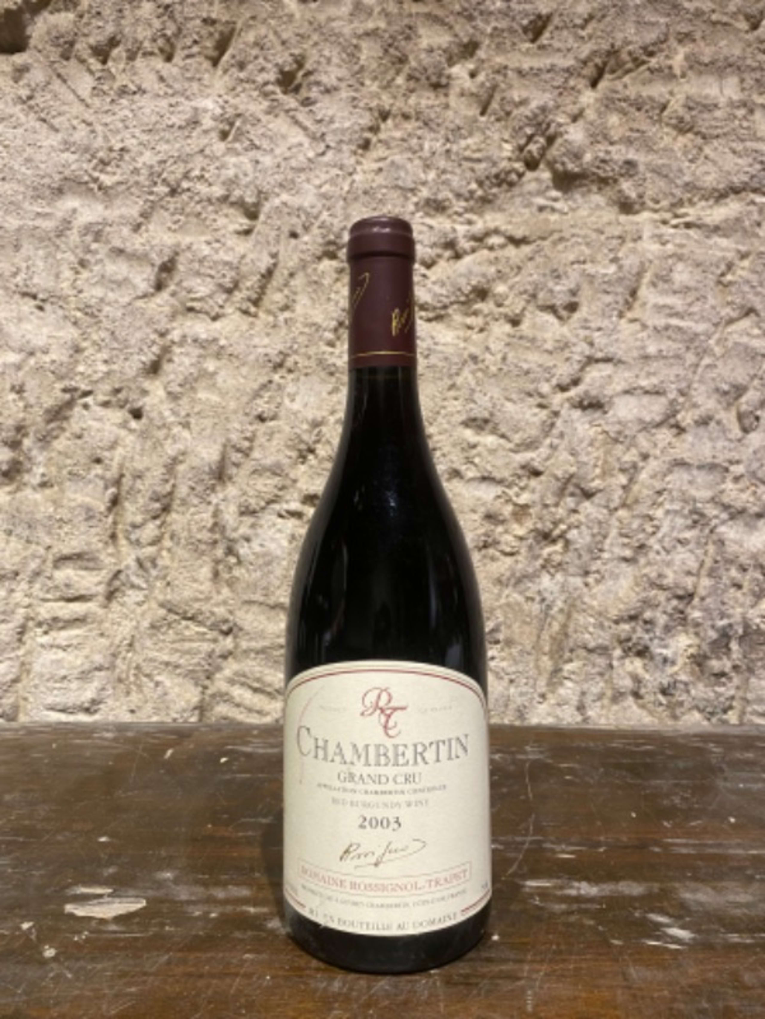 Chambertin, Grand Cru, Domaine Rossignol Trapet, 2003