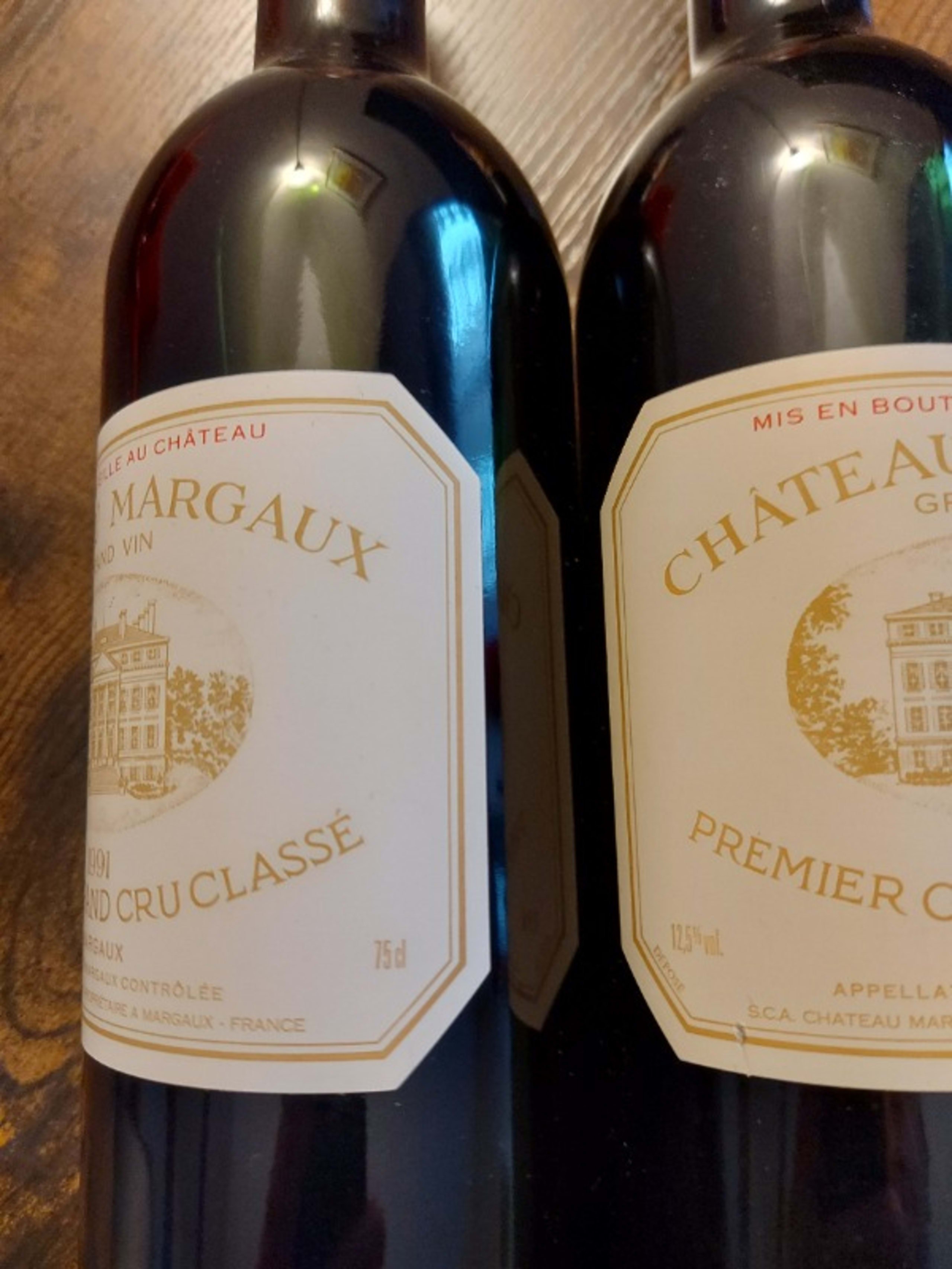 2 x Château Margaux, Margaux, 1991