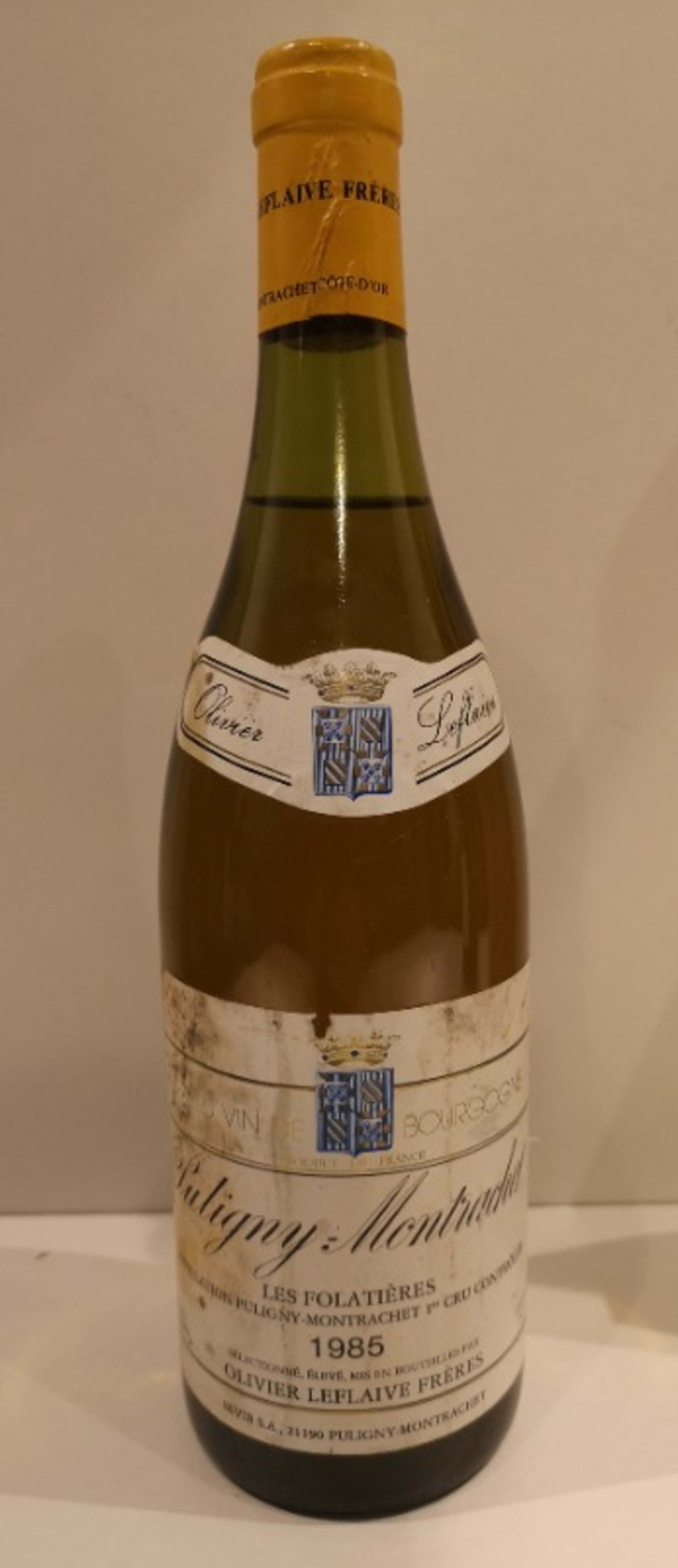 Puligny-Montrachet, Les Folatières 1er  Cru, Olivier Leflaive, 1985