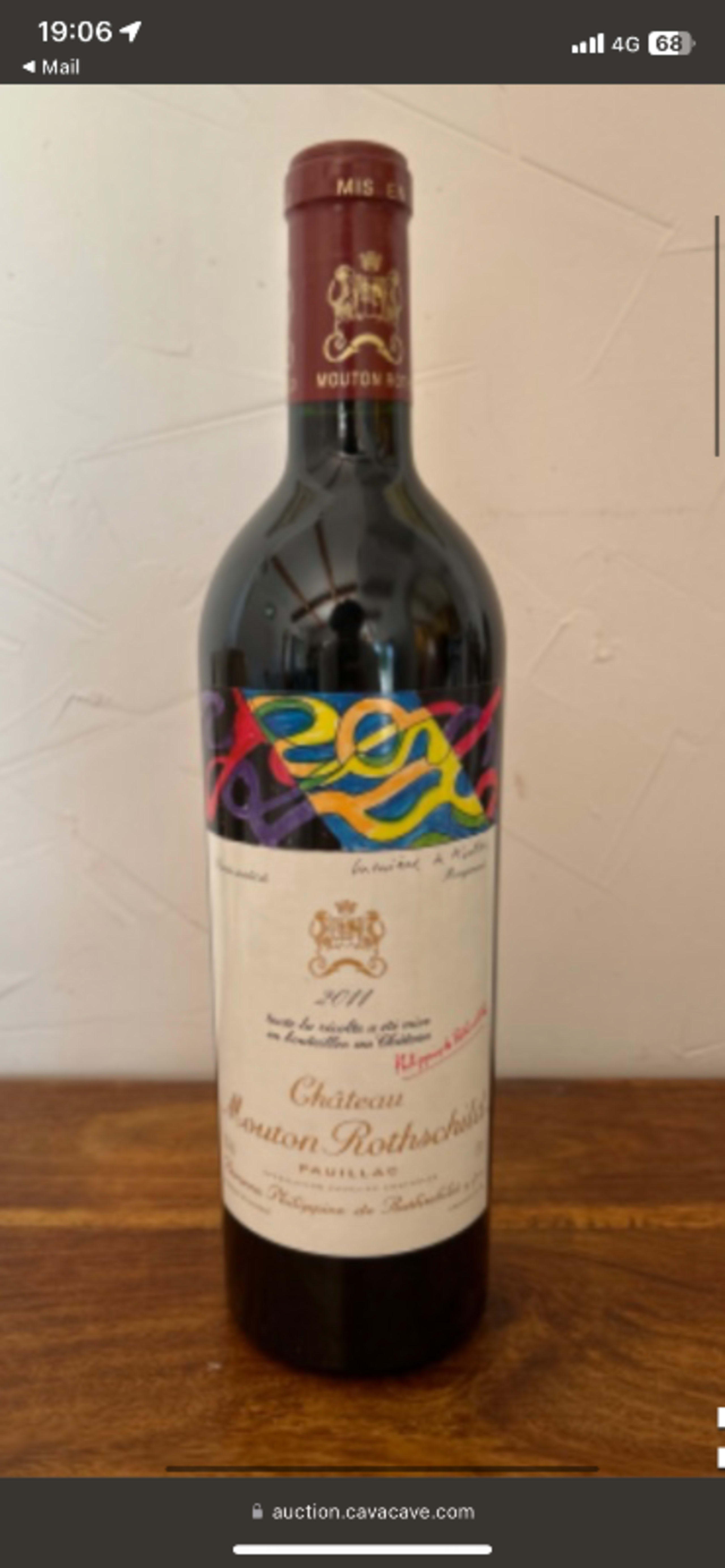 Grand cru classé, château Mouton Rothschild, Pauillac, 2011