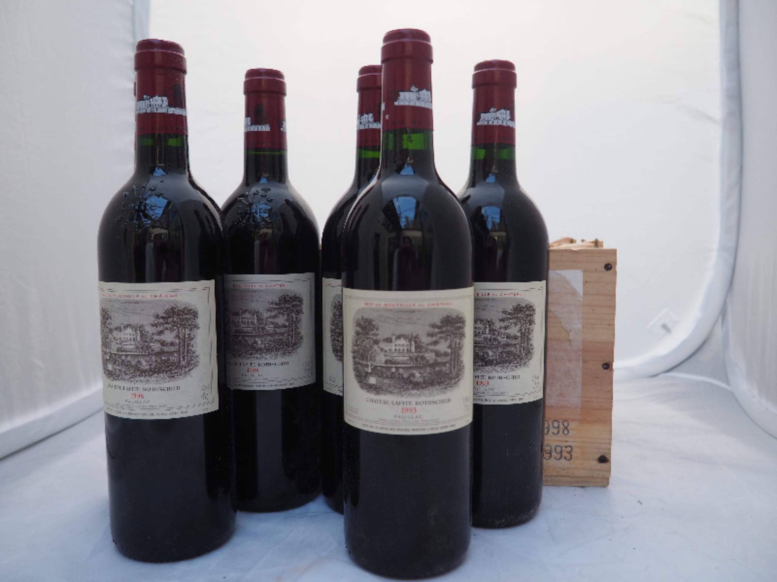 CBO/OWC 6 x Château Lafite Rothschild, Pauillac, 1993/1998