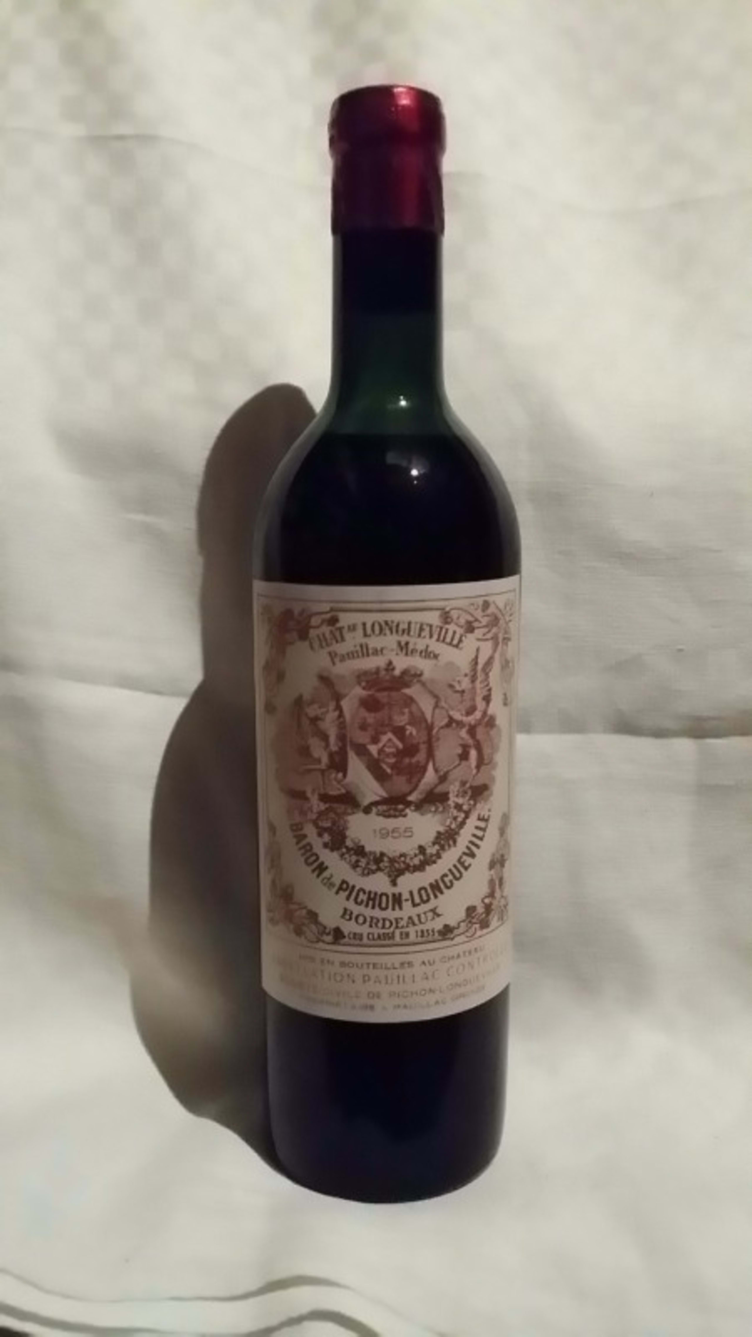 Pichon Baron, château de Longueville, Pauillac, 1955