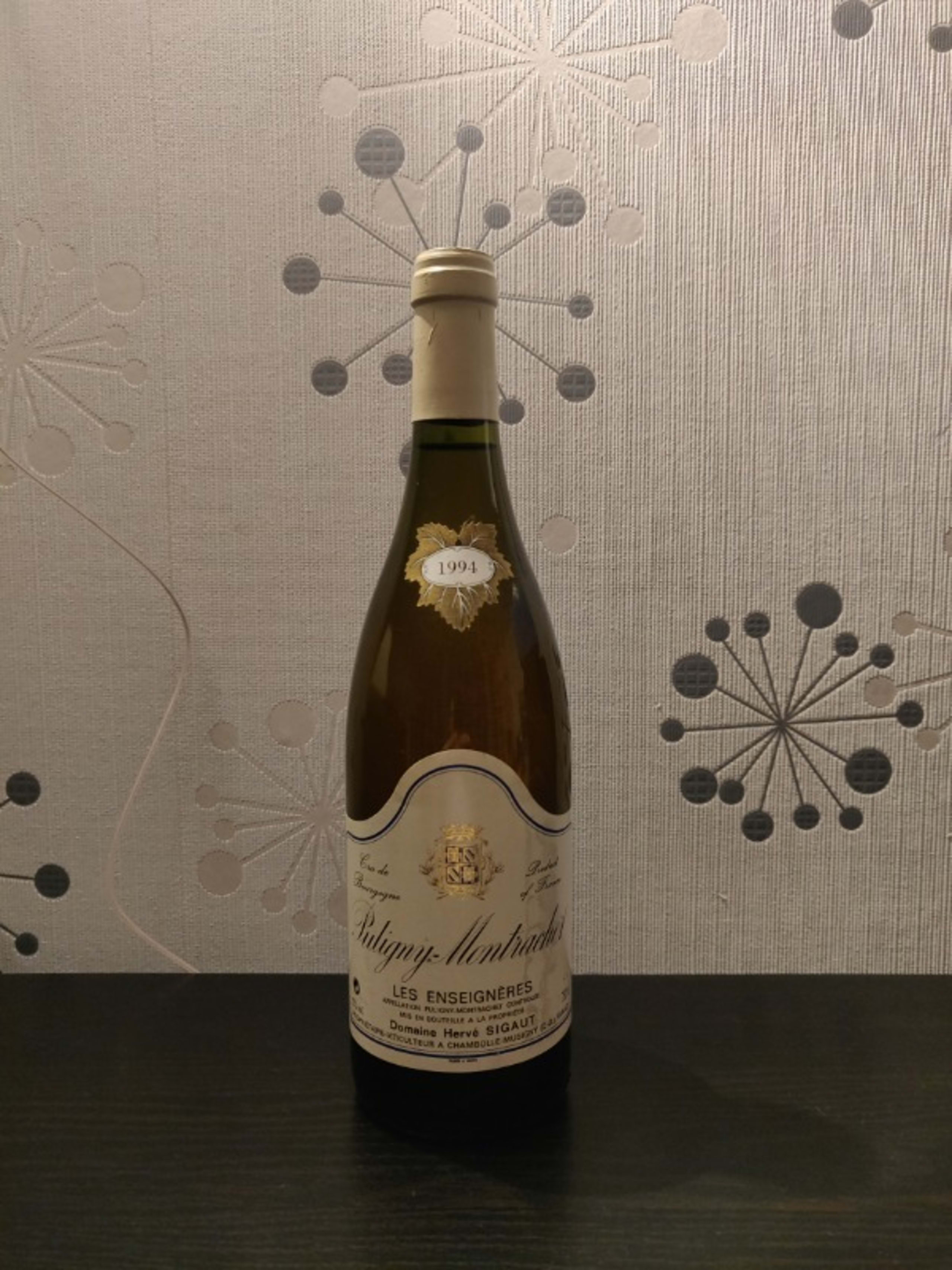 Puligny-Montrachet, les Enseignères, Hervé Sigaut, 1994