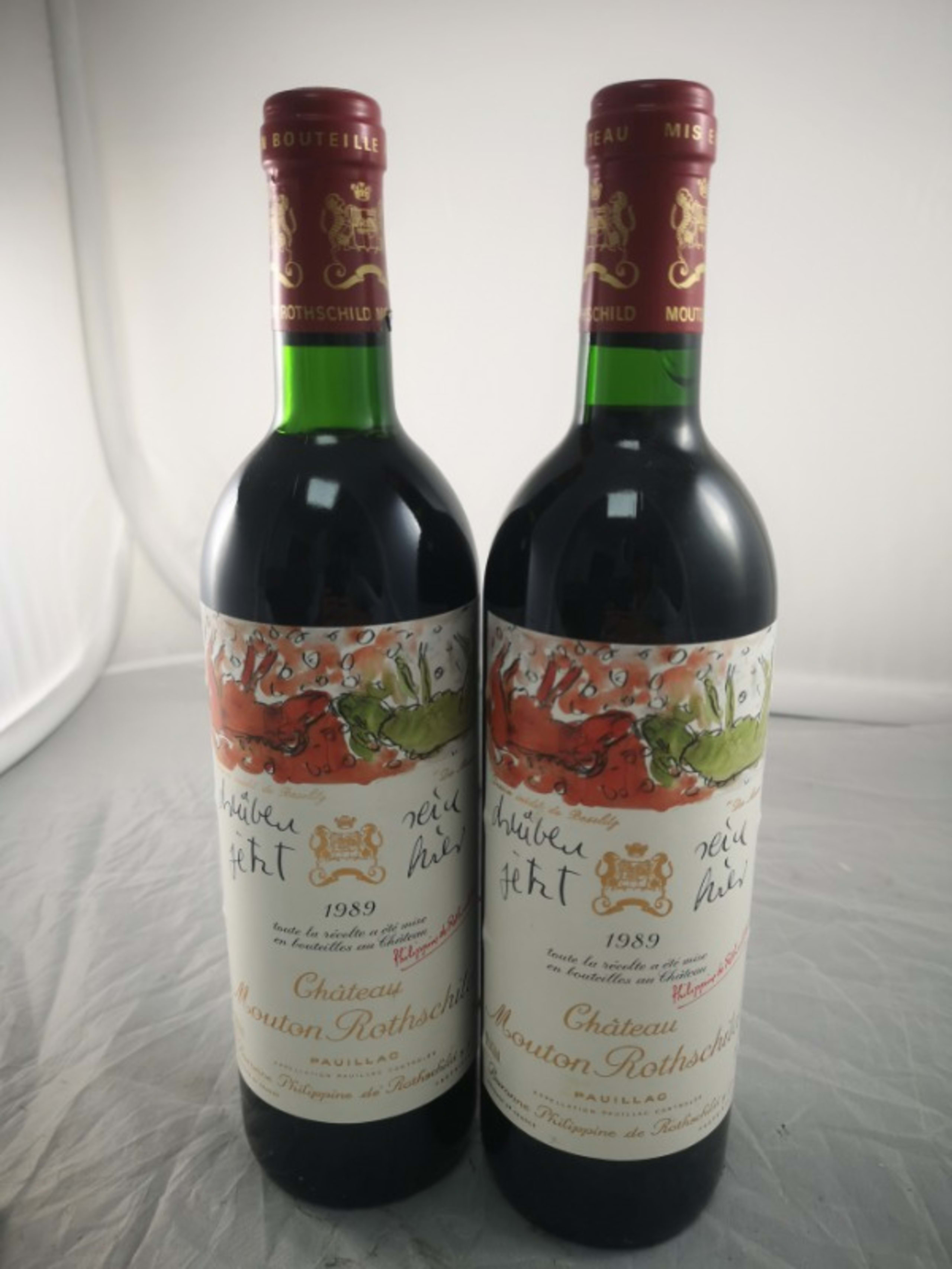 2 x Château Mouton Rothschild, Pauillac, 1989